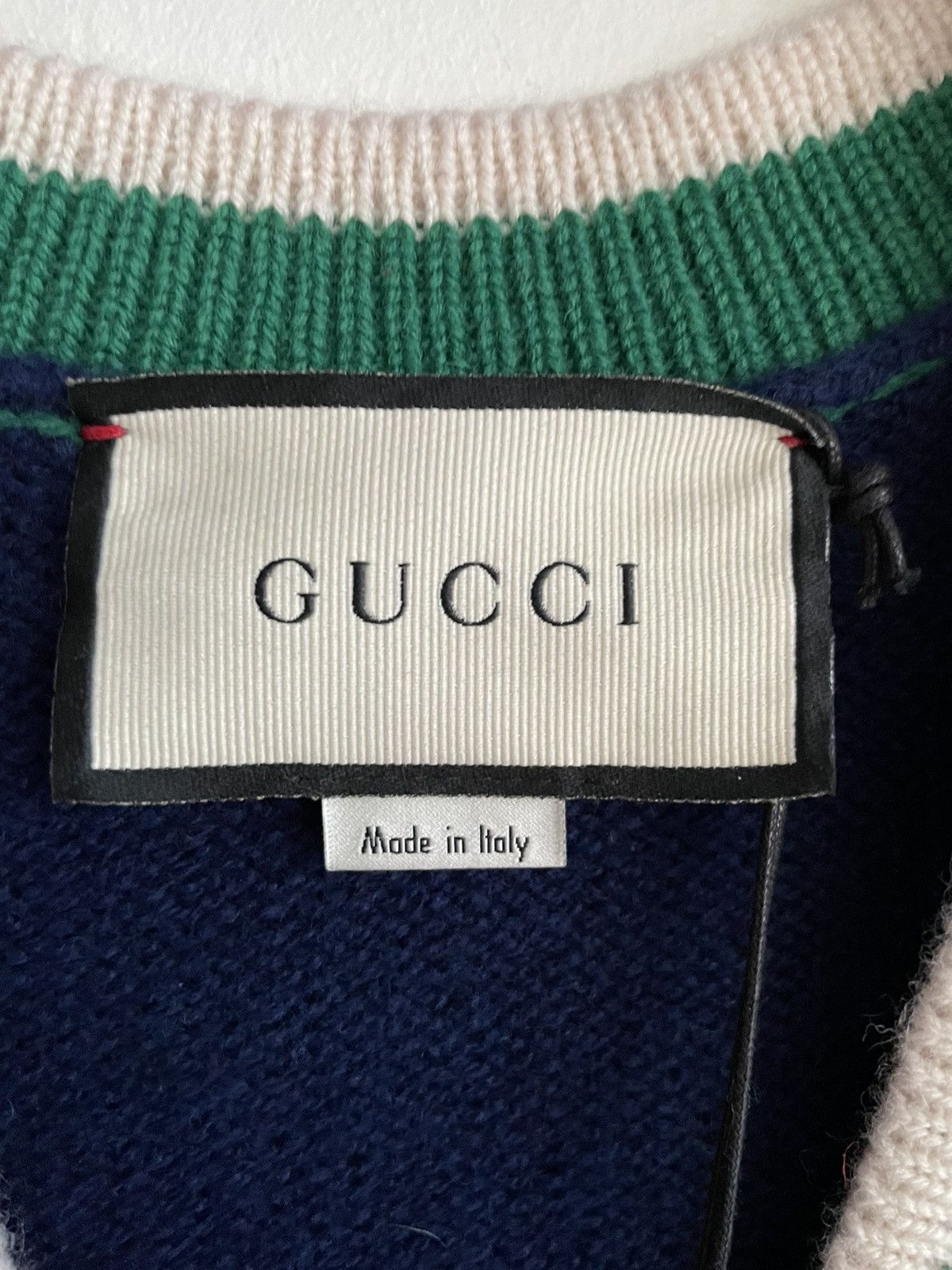 Gucci 2K Value Super Runway Gucci V Neck Sweater Size US L / EU 52-54 / 3 - 6 Thumbnail