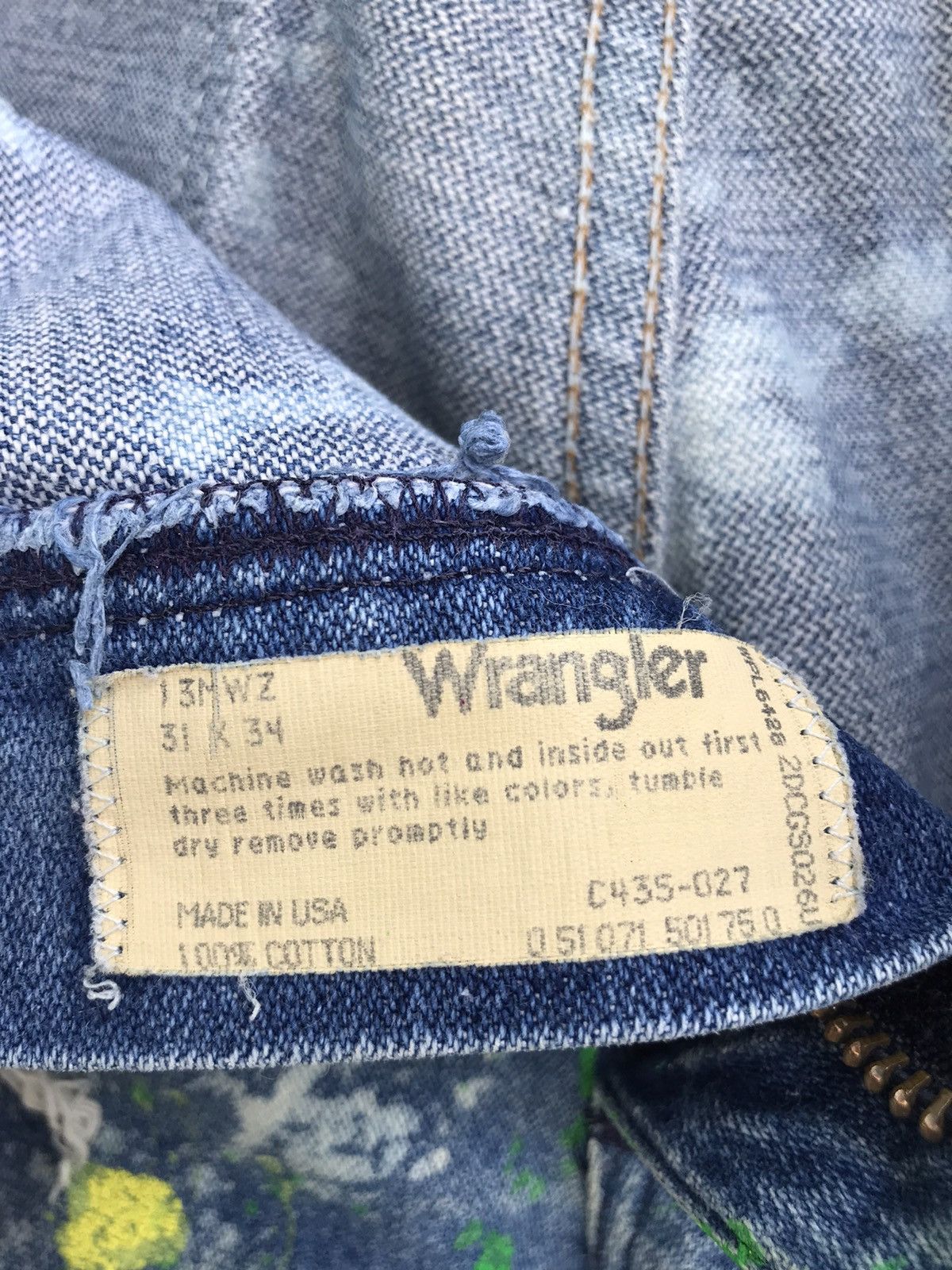 Wrangler Vintage Wrangler X B.O.N.G Splatter Destroyed Jeans USA Size US 30 / EU 46 - 10 Thumbnail