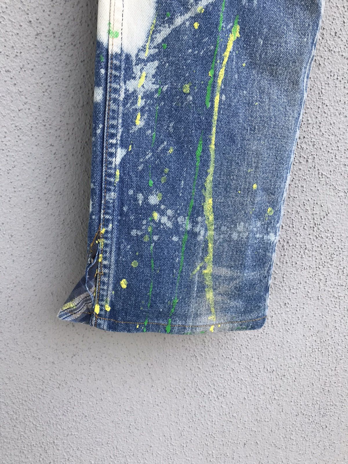 Wrangler Vintage Wrangler X B.O.N.G Splatter Destroyed Jeans USA Size US 30 / EU 46 - 3 Thumbnail