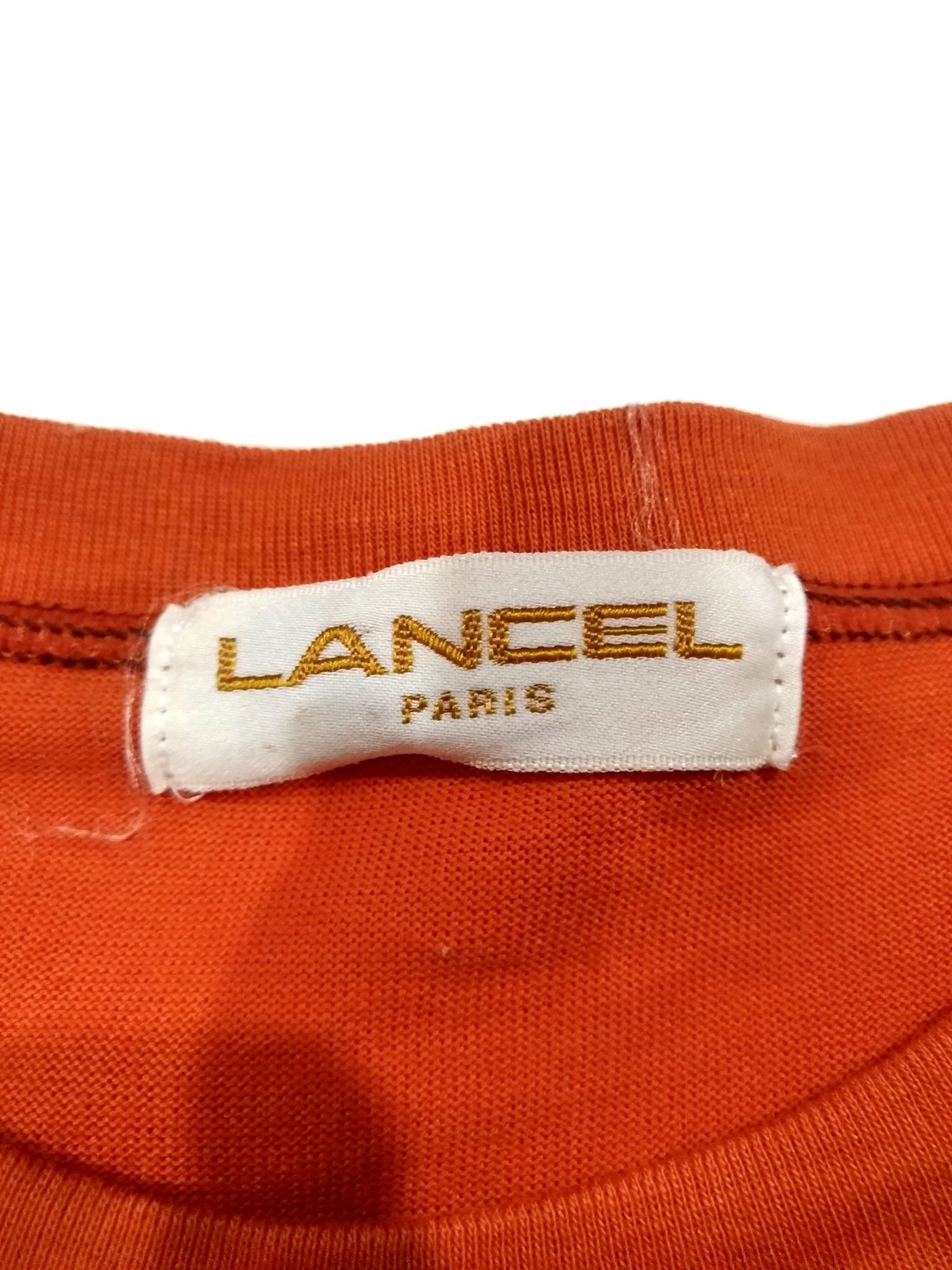 Designer × Lancel RARE! VTG LANCEL PARIS EMBROIDERED BIG LOGO TEE Size US XL / EU 56 / 4 - 4 Thumbnail