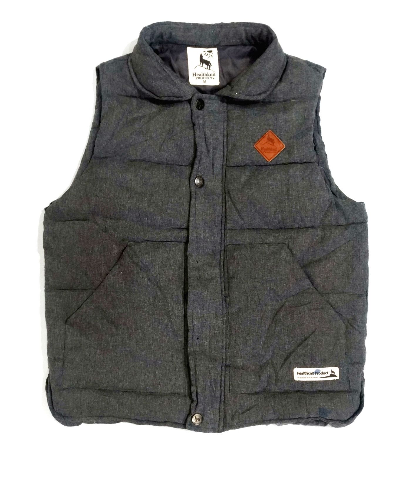 Japanese Brand RARE! HEALTHKNIT PRODUCT PUFFER VEST Size US M / EU 48-50 / 2 - 2 Thumbnail