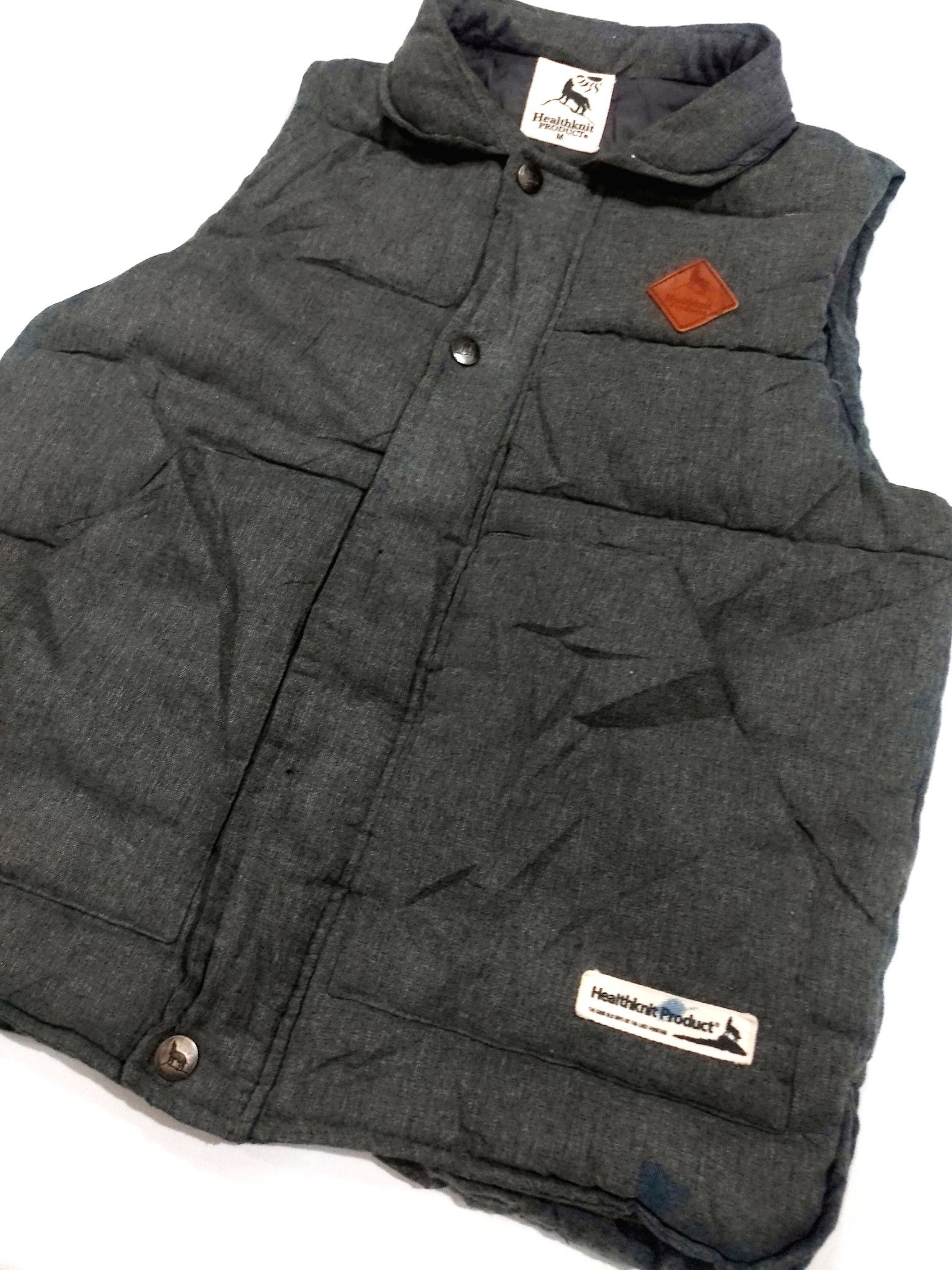 Japanese Brand RARE! HEALTHKNIT PRODUCT PUFFER VEST Size US M / EU 48-50 / 2 - 3 Thumbnail