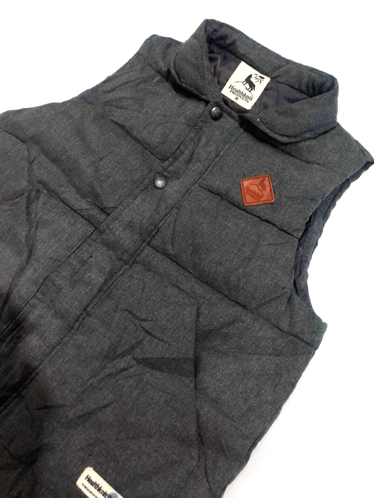 Japanese Brand RARE! HEALTHKNIT PRODUCT PUFFER VEST Size US M / EU 48-50 / 2 - 5 Thumbnail