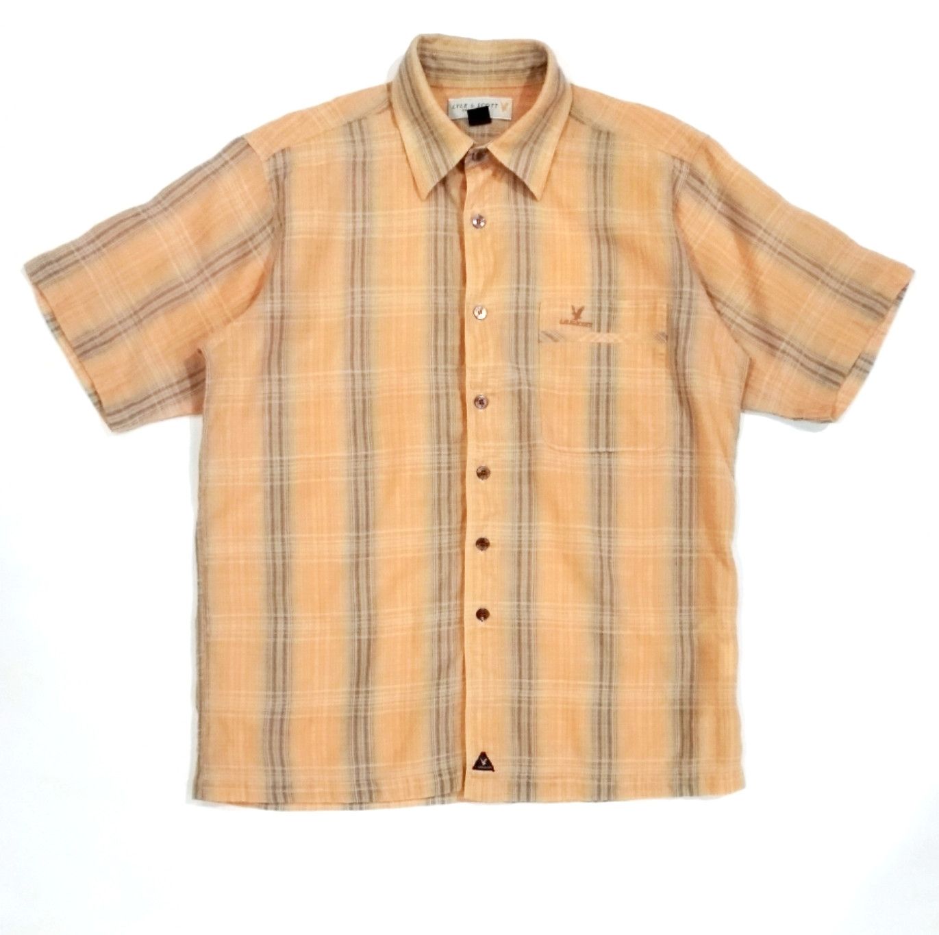 Designer × Lyle & Scott × Other UK RARE! LYLE & SCOTT CHECKERED WOOL RICH SHIRT Size US M / EU 48-50 / 2 - 1 Thumbnail