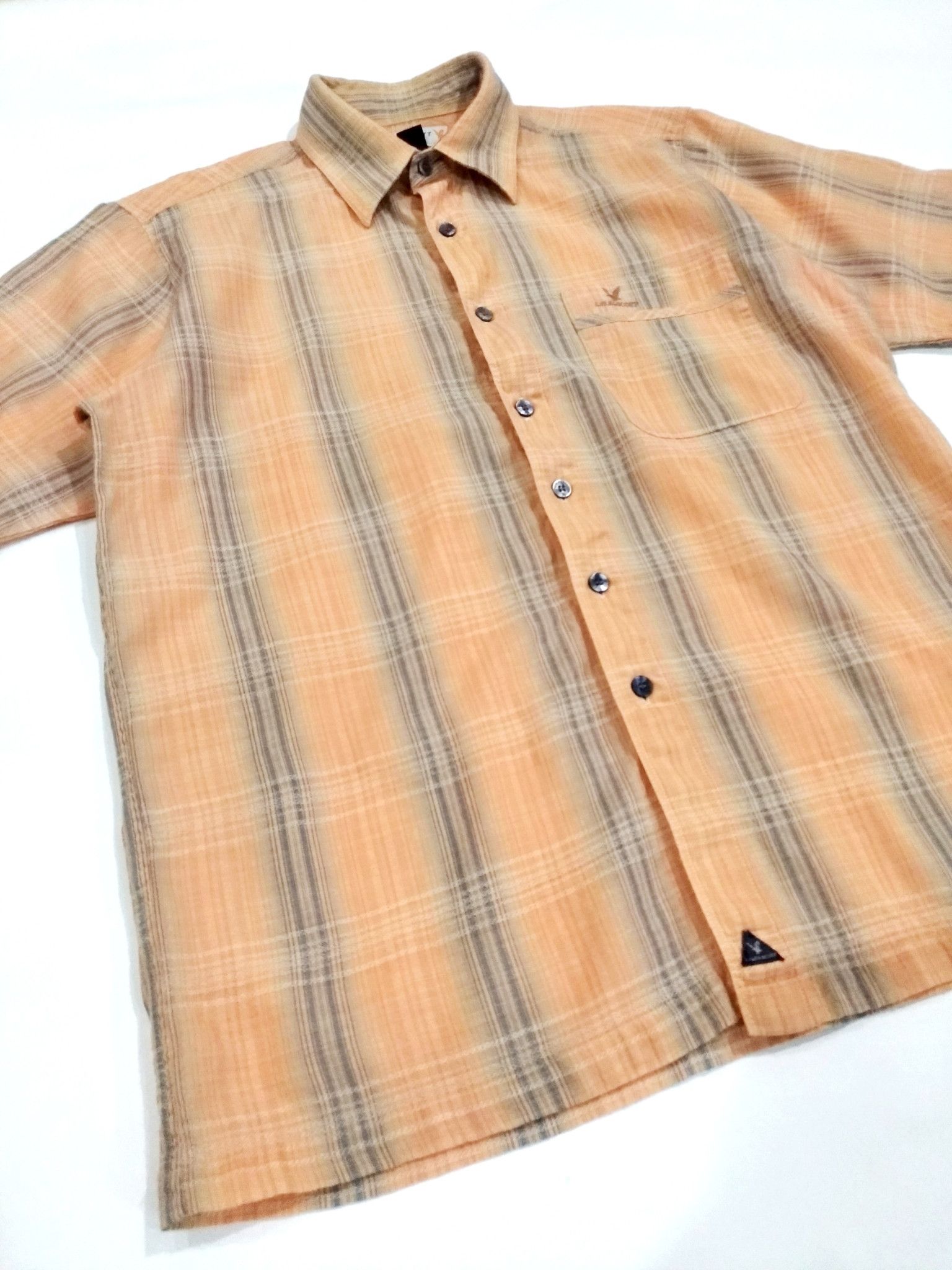 Designer × Lyle & Scott × Other UK RARE! LYLE & SCOTT CHECKERED WOOL RICH SHIRT Size US M / EU 48-50 / 2 - 4 Thumbnail