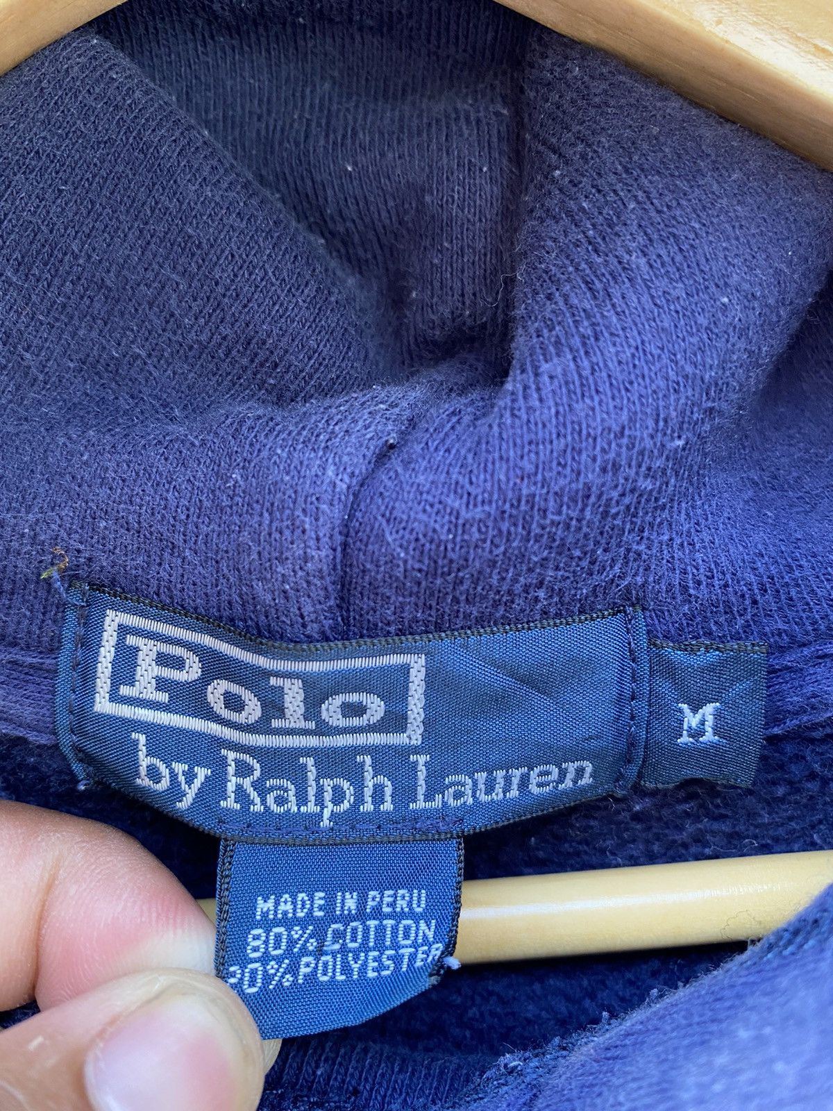 Polo Ralph Lauren Vintage Polo Ralph Lauren Hoodie big logo Size US M / EU 48-50 / 2 - 8 Thumbnail