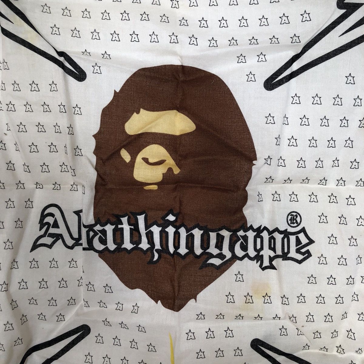 Bape A Bathing Ape Scarves Bandana New Old Stock Deathstock Size ONE SIZE - 6 Thumbnail