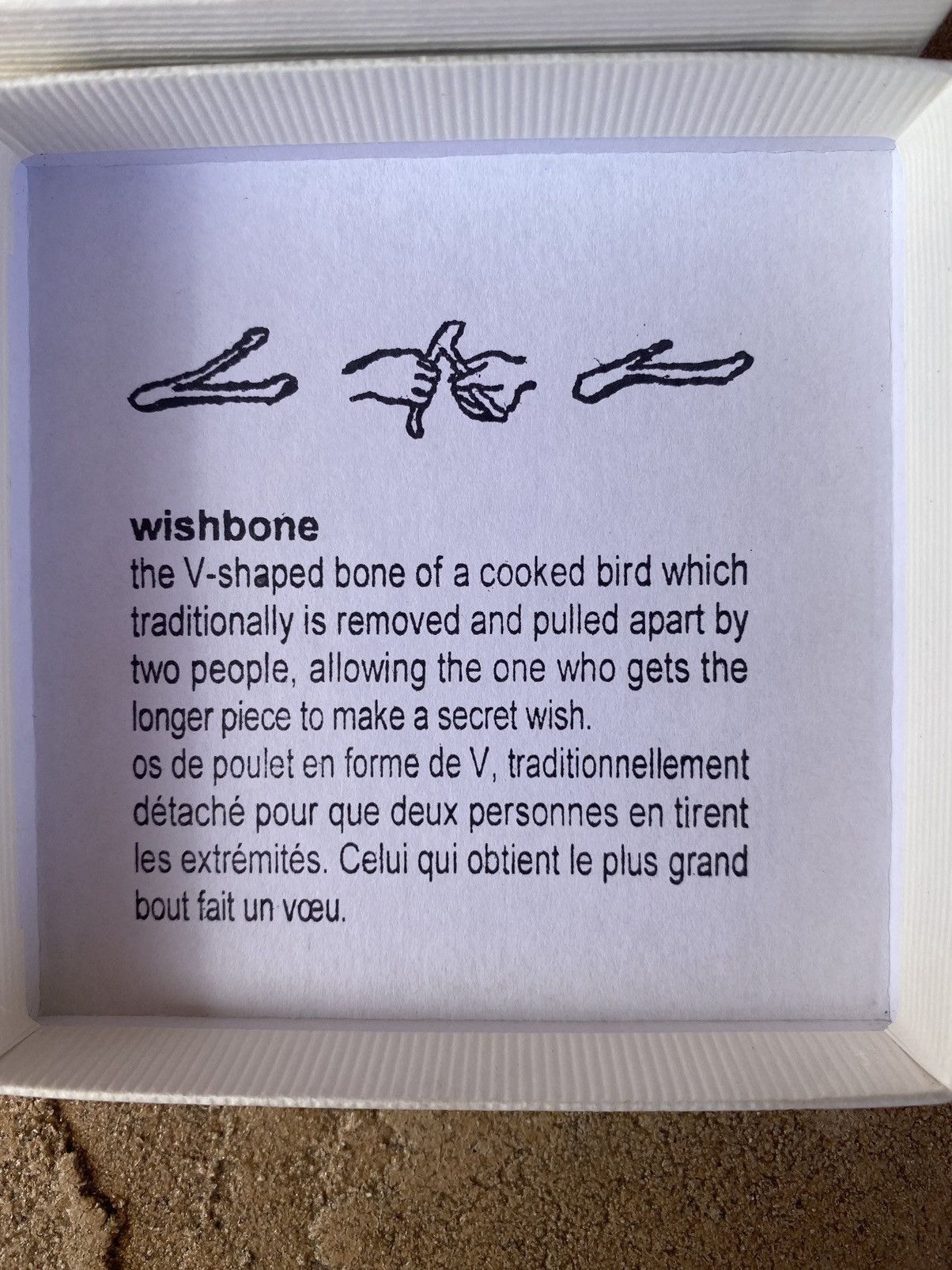 Maison Margiela ARTISINAL FRIENDS AND FAMILY WISHBONE HOLIDAY GIFT Size ONE SIZE - 5 Thumbnail