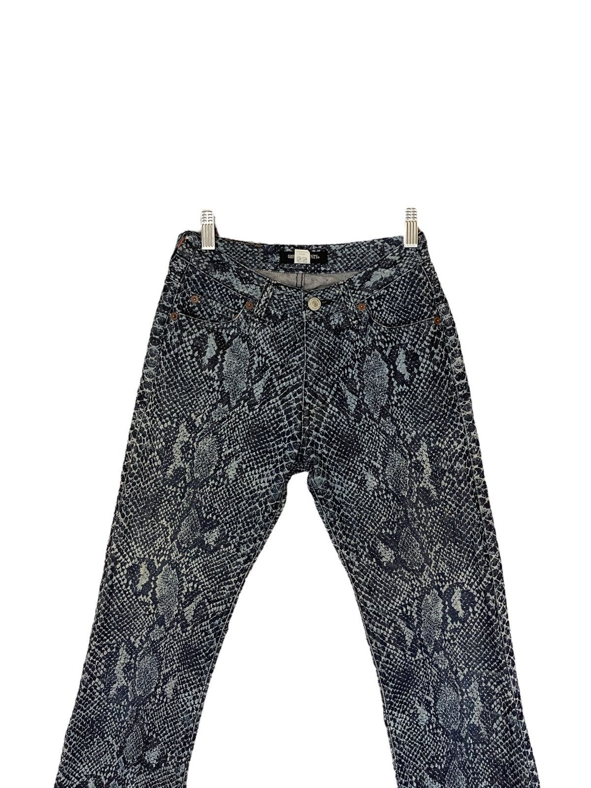 Japanese Brand ozone community tokyo snake printed jeans Size 24" / US 00 / IT 34 - 3 Thumbnail