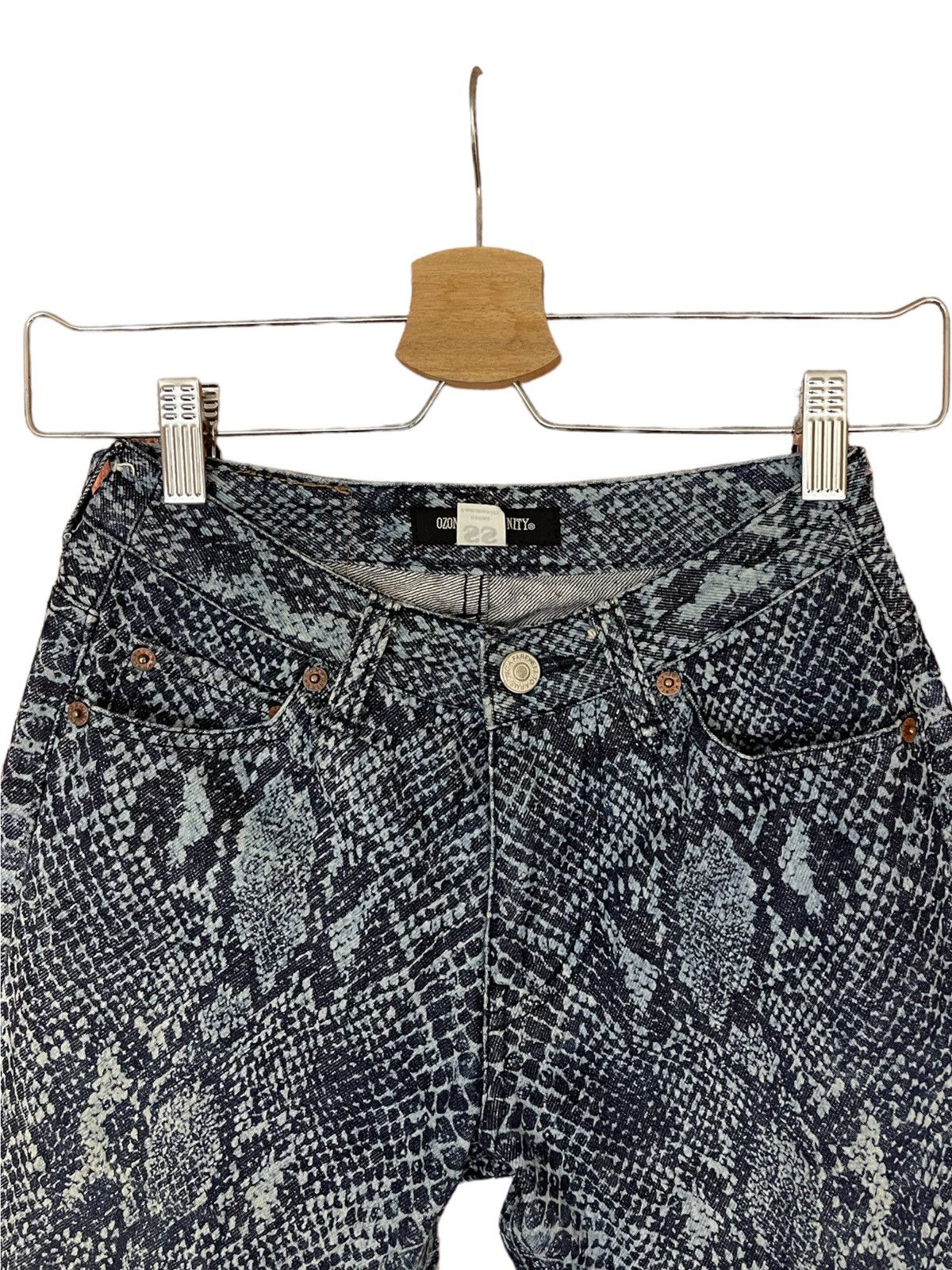 Japanese Brand ozone community tokyo snake printed jeans Size 24" / US 00 / IT 34 - 4 Thumbnail