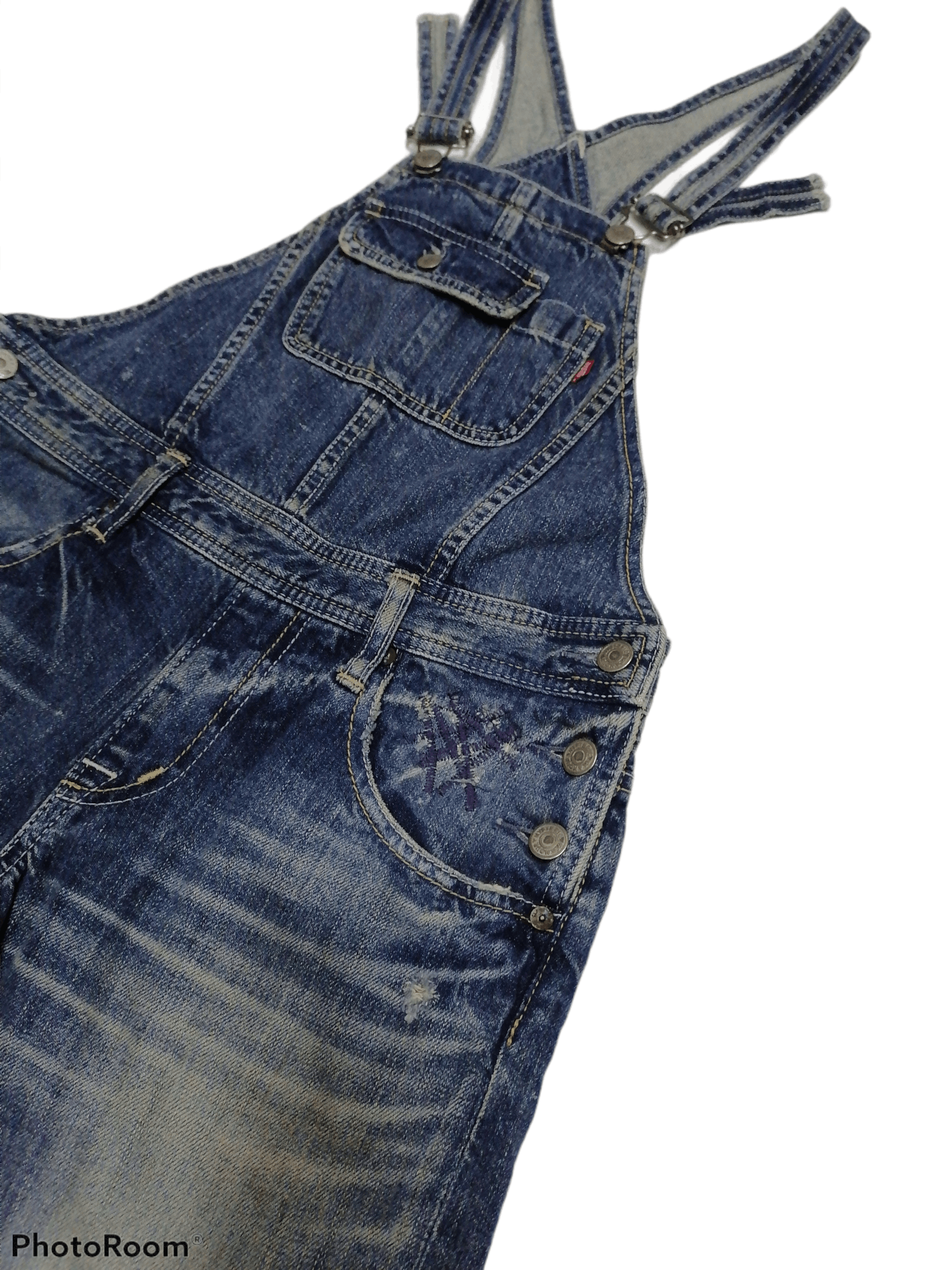 Hysteric Glamour RARE🔥Hysteric Glamour Distressed Denim Short Overall Size US 30 / EU 46 - 2 Thumbnail