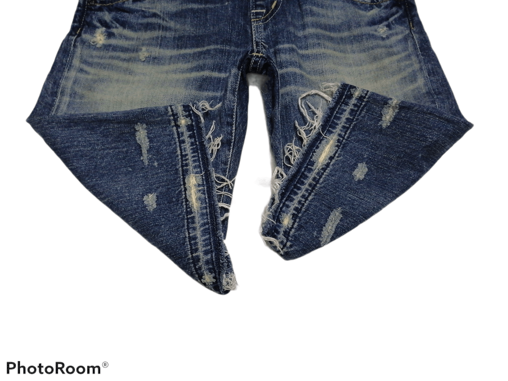Hysteric Glamour RARE🔥Hysteric Glamour Distressed Denim Short Overall Size US 30 / EU 46 - 7 Thumbnail