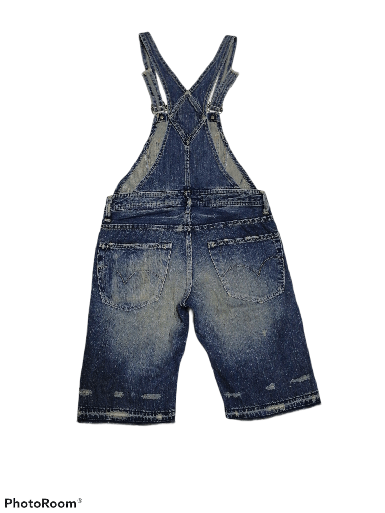 Hysteric Glamour RARE🔥Hysteric Glamour Distressed Denim Short Overall Size US 30 / EU 46 - 8 Thumbnail