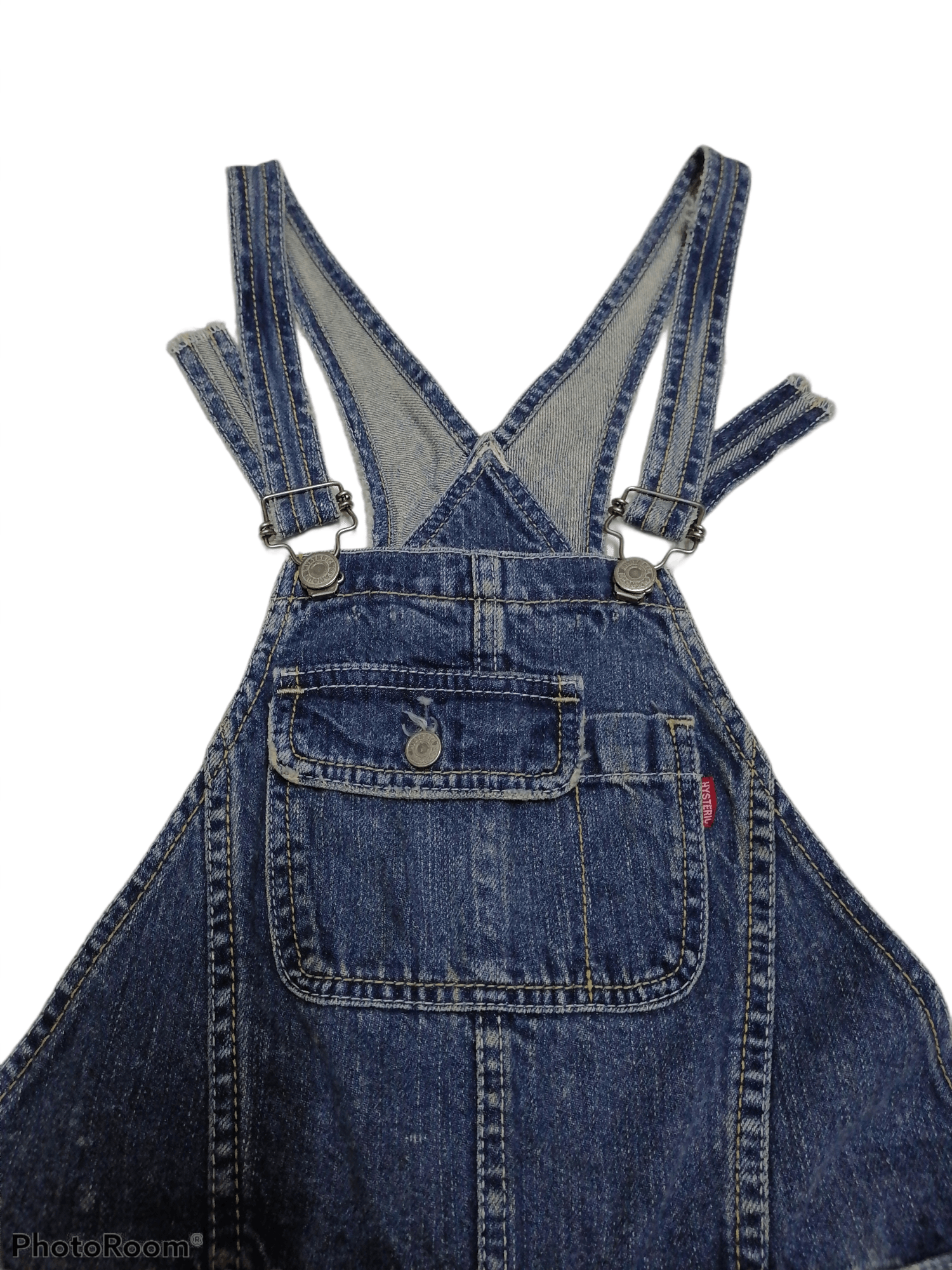 Hysteric Glamour RARE🔥Hysteric Glamour Distressed Denim Short Overall Size US 30 / EU 46 - 4 Thumbnail