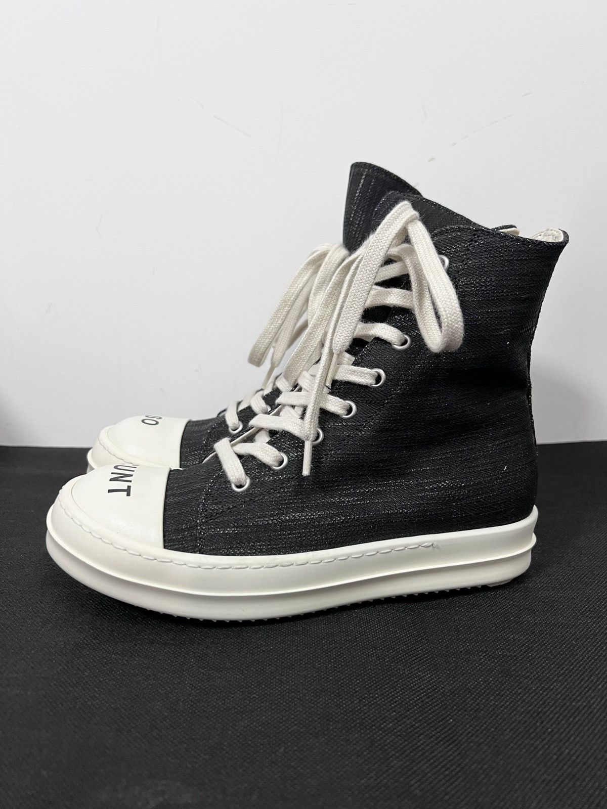 Rick Owens × Rick Owens Drkshdw Rick owens drkshdw so cunt ramones hi-top size35 Size US 5 / IT 35 - 1 Thumbnail