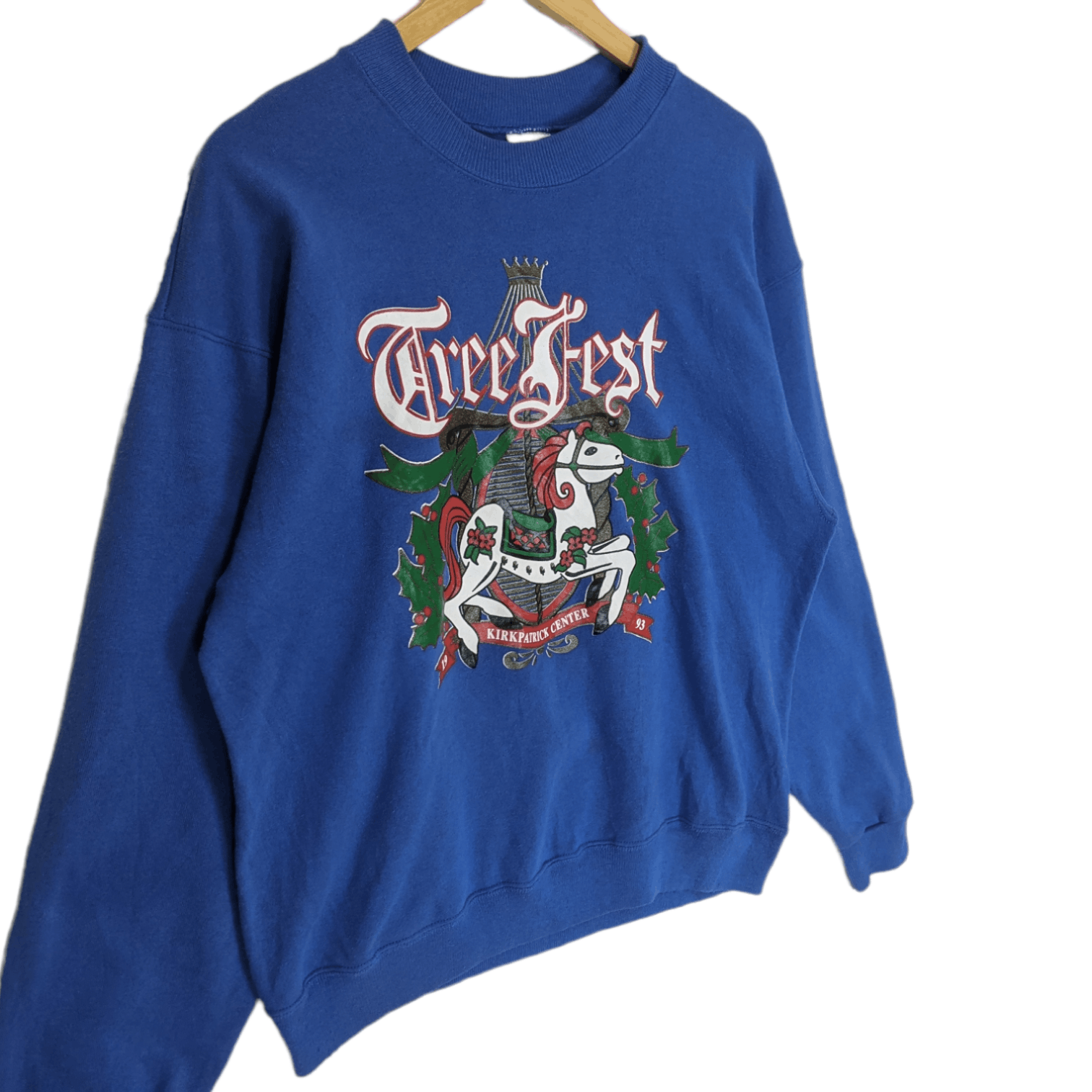 Hanes Vintage 90's THREE FEST 1993 Kirkpatrick Centre Sweatshirt Size US L / EU 52-54 / 3 - 3 Thumbnail
