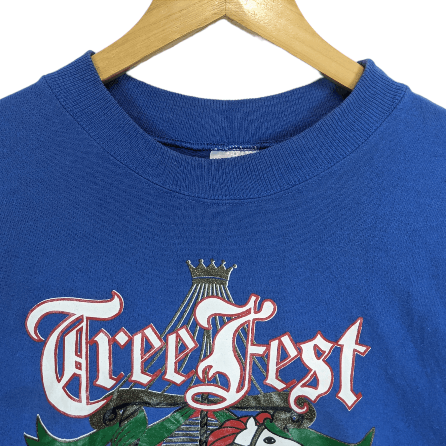 Hanes Vintage 90's THREE FEST 1993 Kirkpatrick Centre Sweatshirt Size US L / EU 52-54 / 3 - 4 Thumbnail