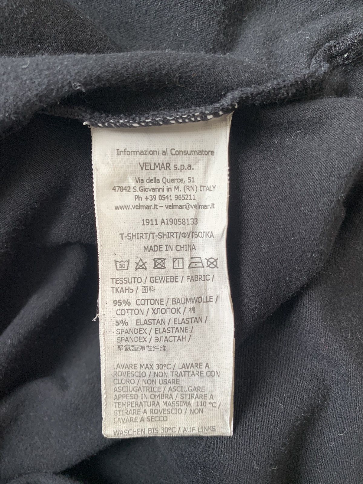 Moschino Moschino Underbear black t-shirt Size US M / EU 48-50 / 2 - 7 Thumbnail