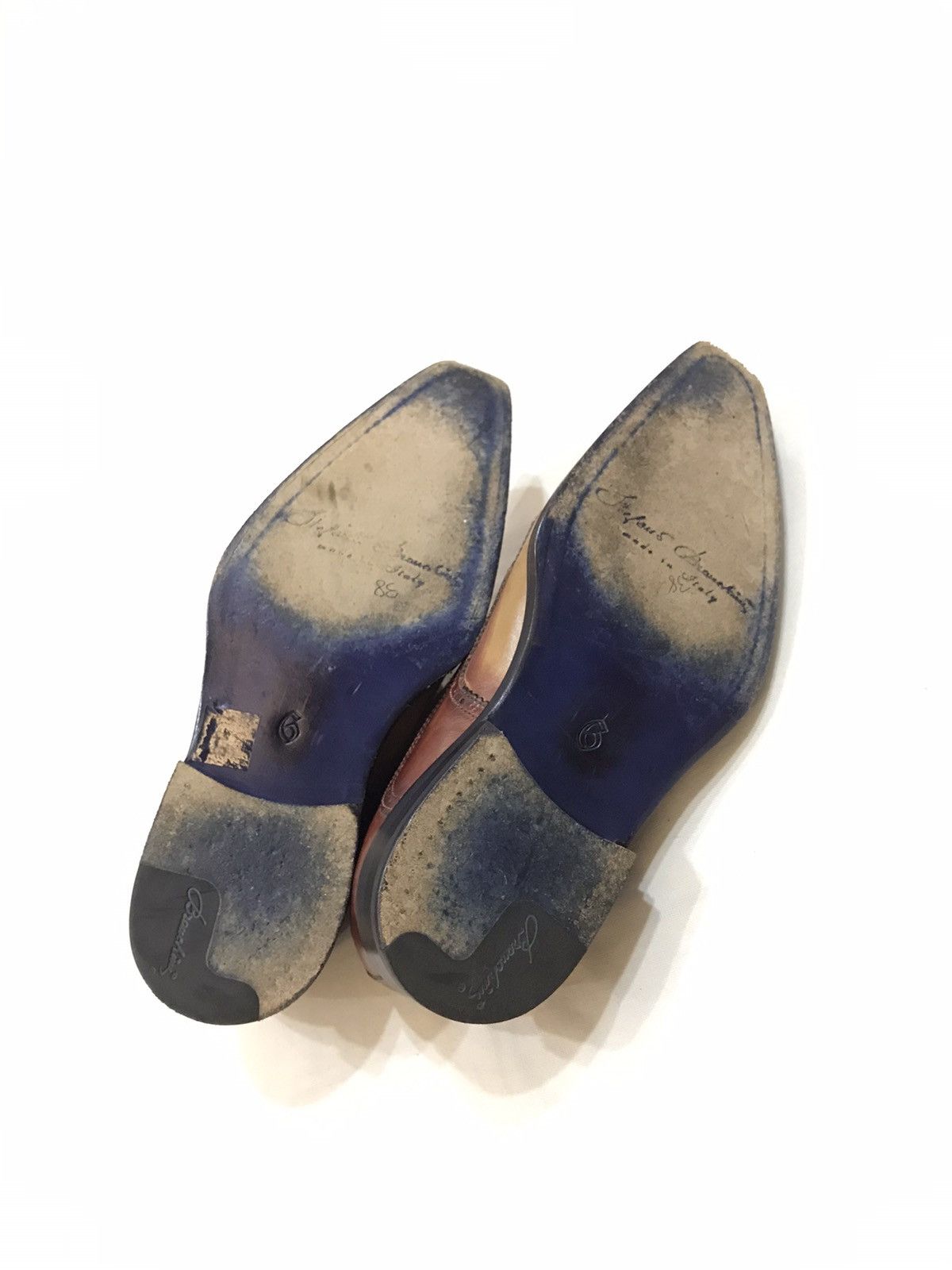 Handmade STEFANO BRANCHINI WINGTIP HANDMADE LEATHER SHOES SIZE 6 Size US 6 / EU 39 - 5 Thumbnail