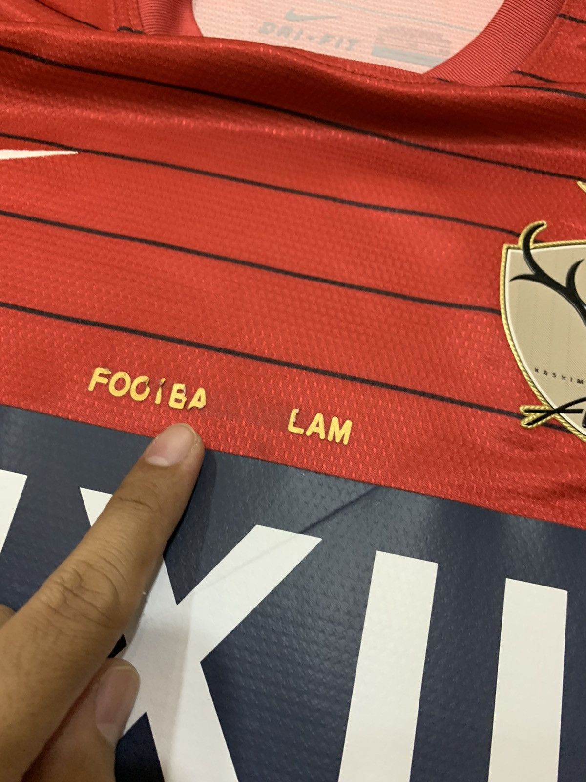 Nike KASHIMA ANTLERS 2013 HOME KIT JERSEY Size US XL / EU 56 / 4 - 10 Thumbnail