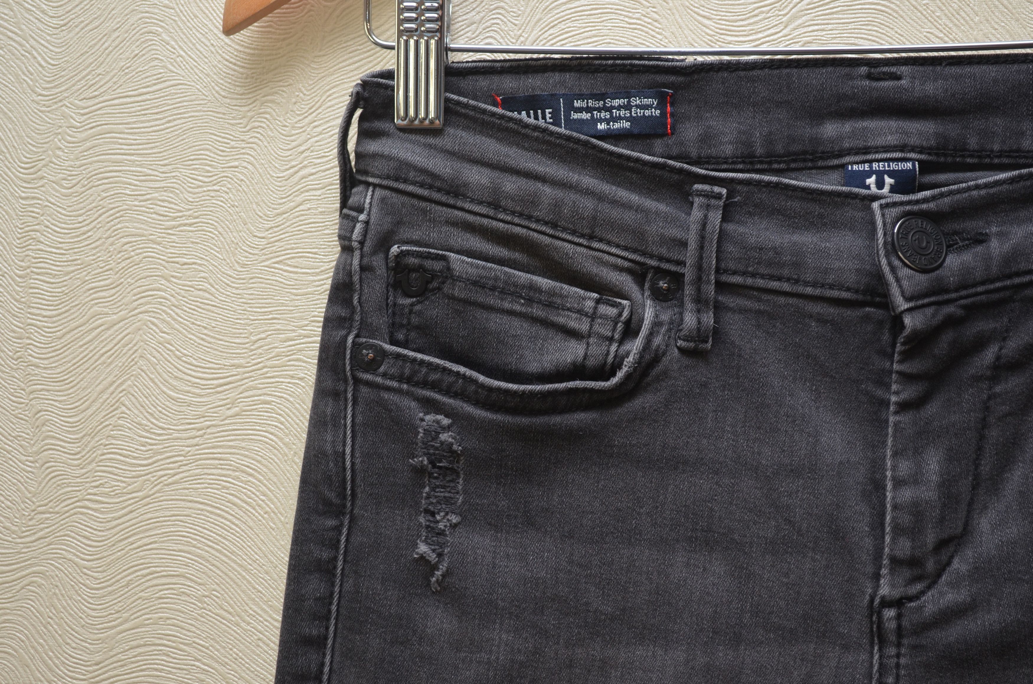 True Religion True Religion Halle Mid Rise Super Skinny Jeans Sz W27 Size 27" / US 4 / IT 40 - 8 Thumbnail