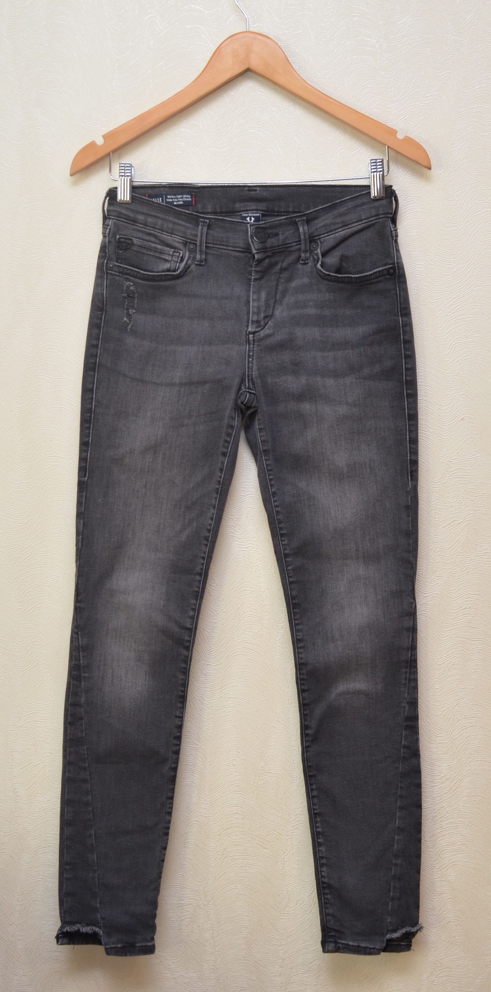 True Religion True Religion Halle Mid Rise Super Skinny Jeans Sz W27 Size 27" / US 4 / IT 40 - 6 Thumbnail