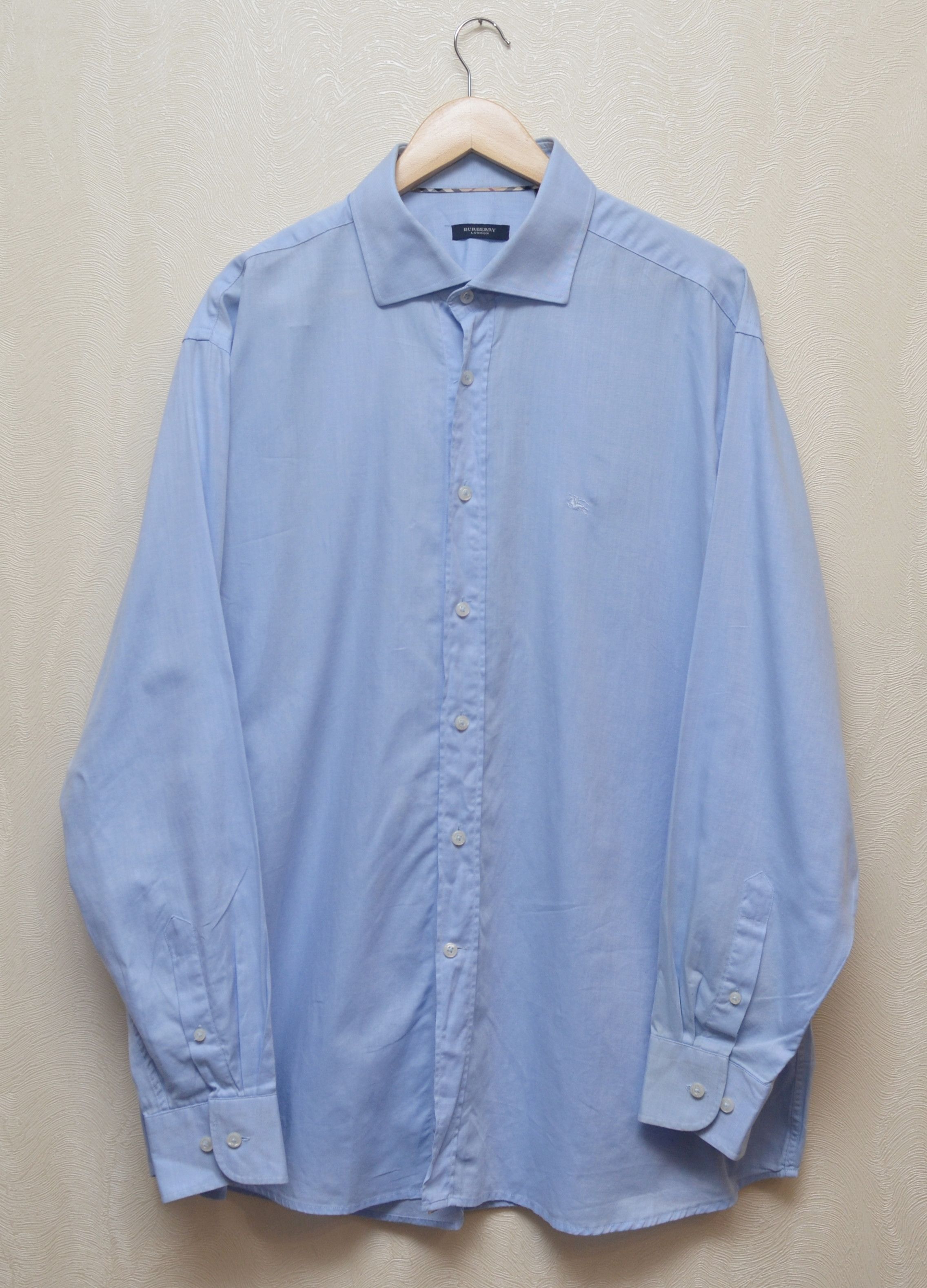 Burberry × Vintage Vintage 90s Burberrys Check Plaid L/S Shirt Sz XXL RARE Size US XXL / EU 58 / 5 - 1 Thumbnail