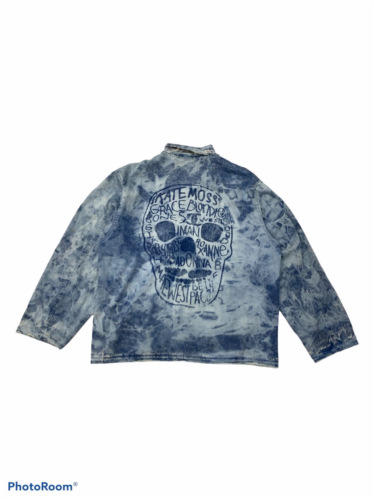 Other ACID WASHED PATCHES SOFT DENIM BAGGY JACKET Size US L / EU 52-54 / 3 - 2 Thumbnail