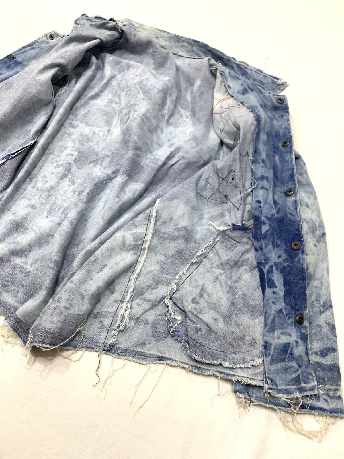 Other ACID WASHED PATCHES SOFT DENIM BAGGY JACKET Size US L / EU 52-54 / 3 - 10 Thumbnail