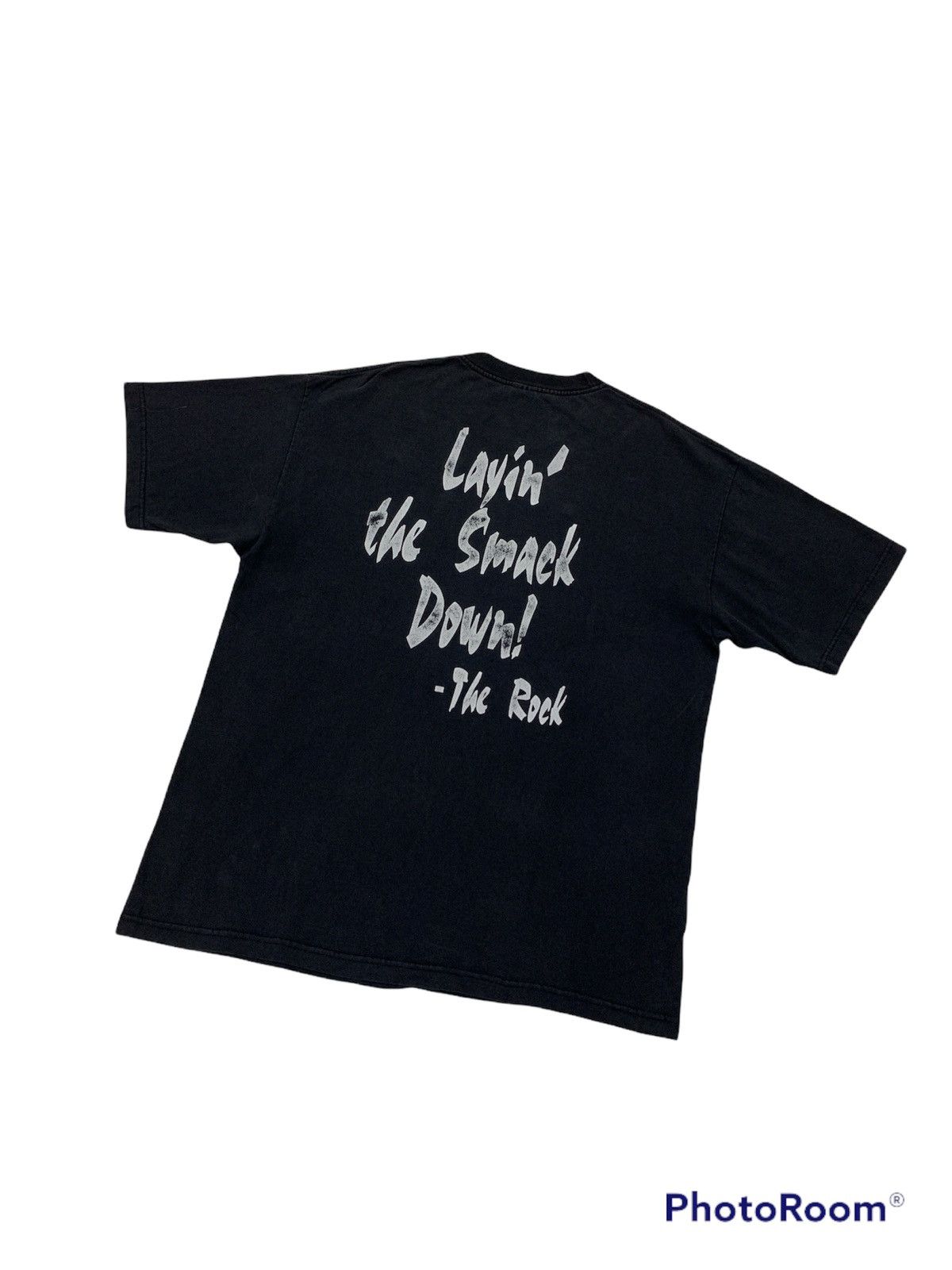 Vintage × WCW/nWo × WWF 1998 WWF THE ROCK LAYIN' THE SMACK DOWN SHIRT Size US XL / EU 56 / 4 - 2 Thumbnail