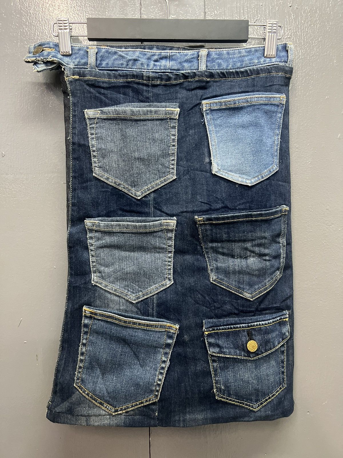 Japanese Brand CUSTOM DENIM MIDI SKIRT SIZE 28 Size 28" / US 6 / IT 42 - 1 Thumbnail