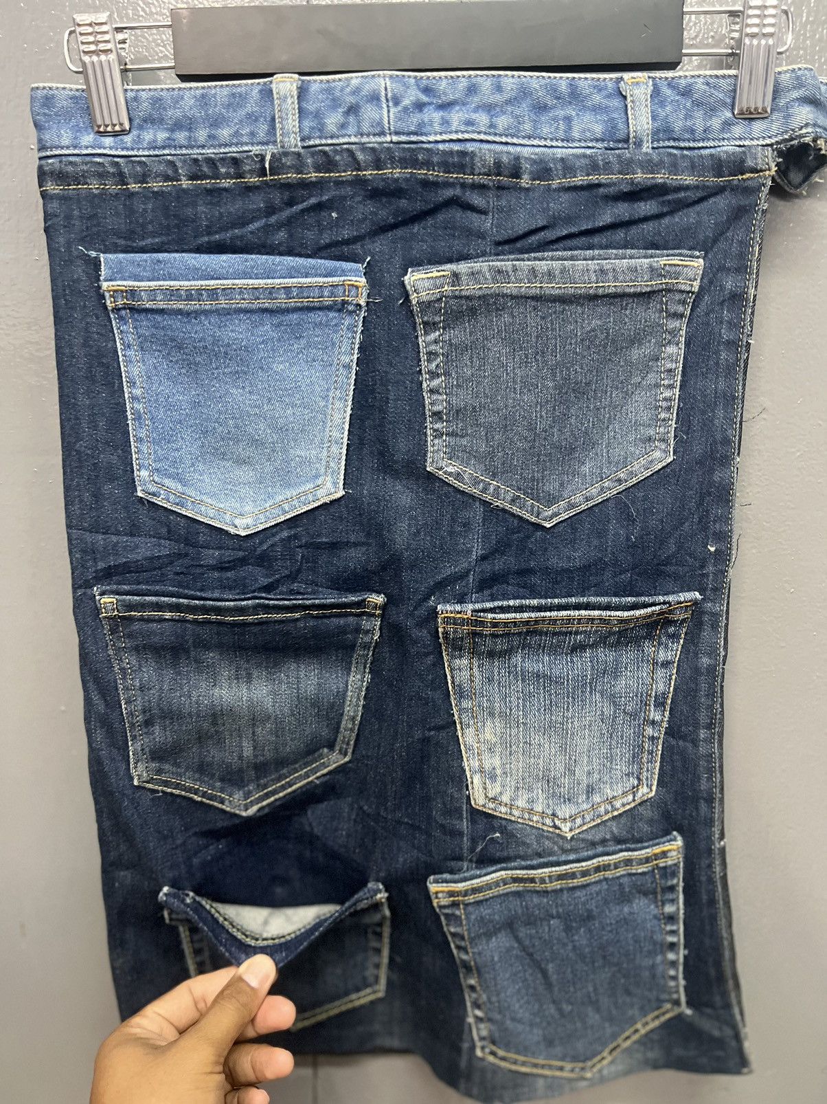 Japanese Brand CUSTOM DENIM MIDI SKIRT SIZE 28 Size 28" / US 6 / IT 42 - 3 Thumbnail