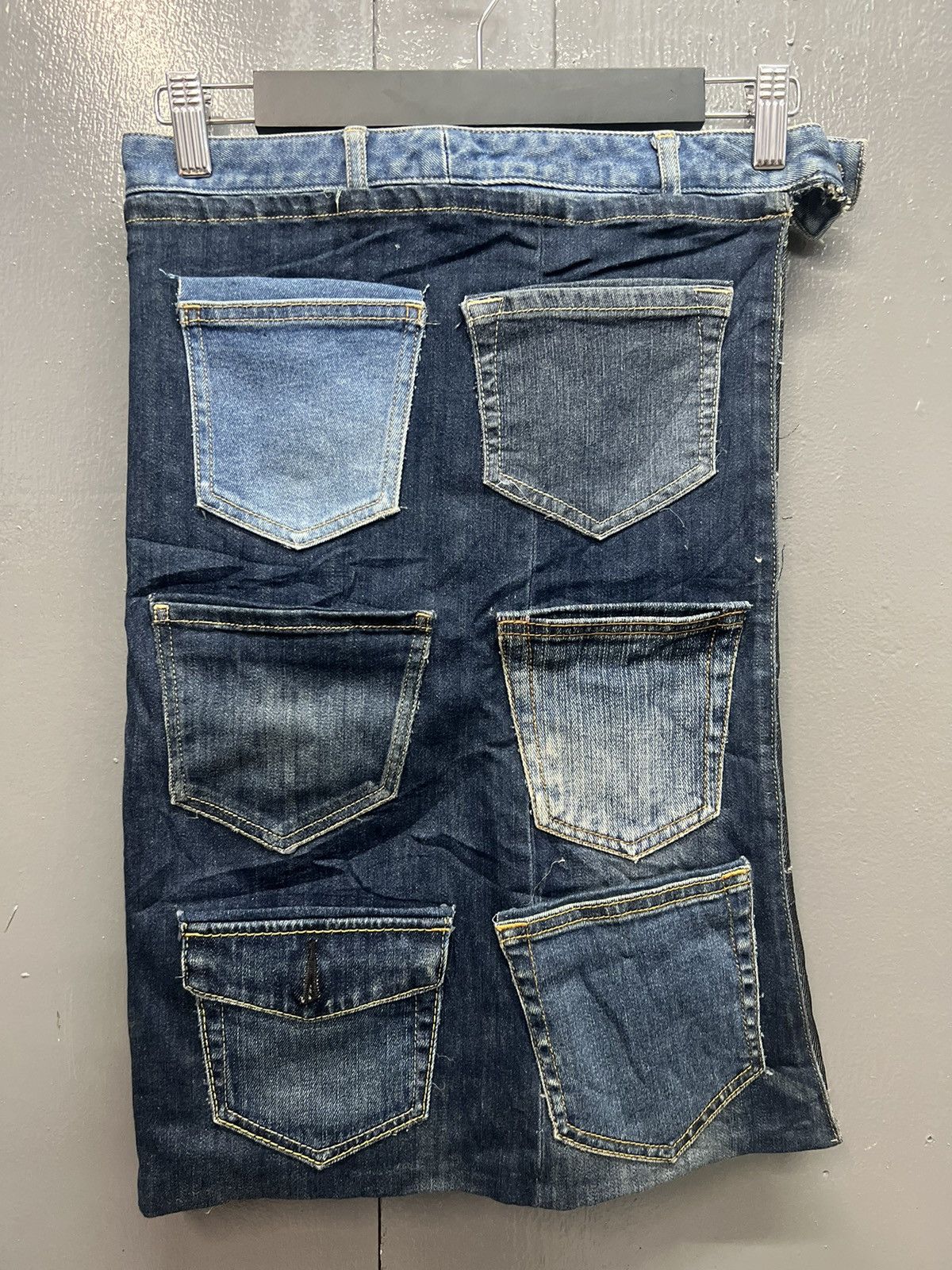 Japanese Brand CUSTOM DENIM MIDI SKIRT SIZE 28 Size 28" / US 6 / IT 42 - 2 Thumbnail