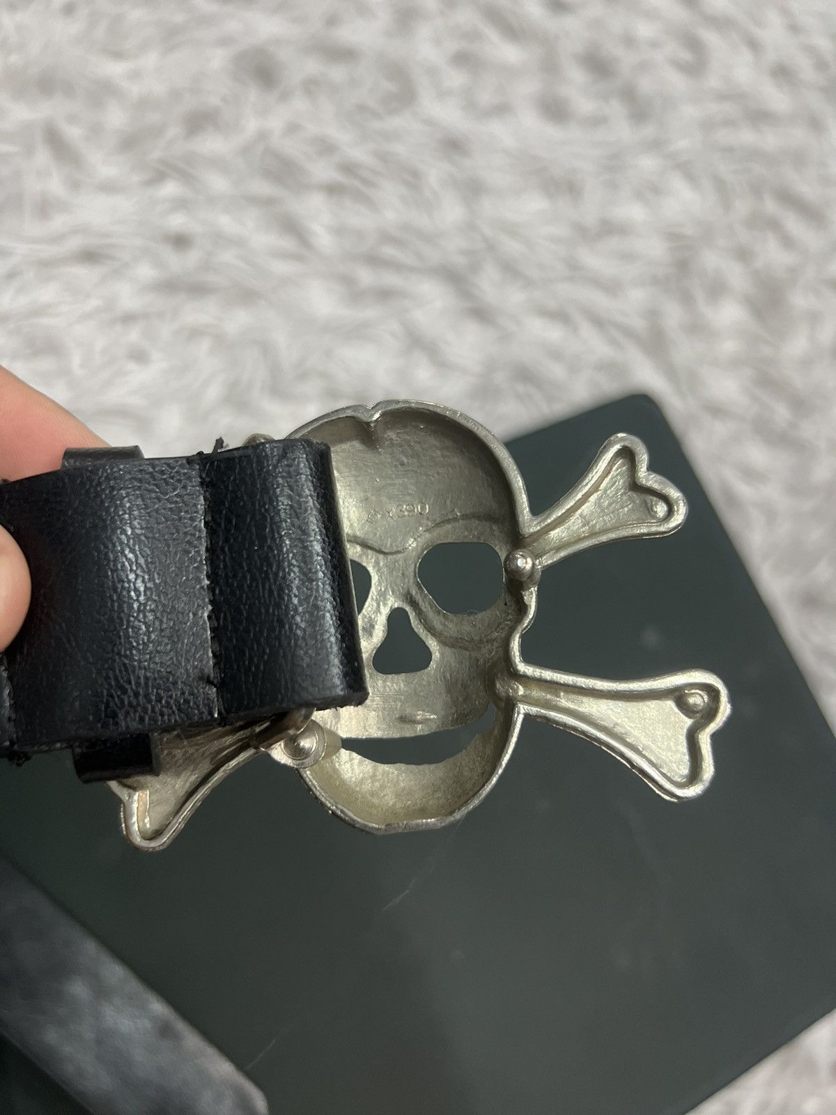 Japanese Brand VINTAGE SKULL BELT Size 28 - 4 Thumbnail