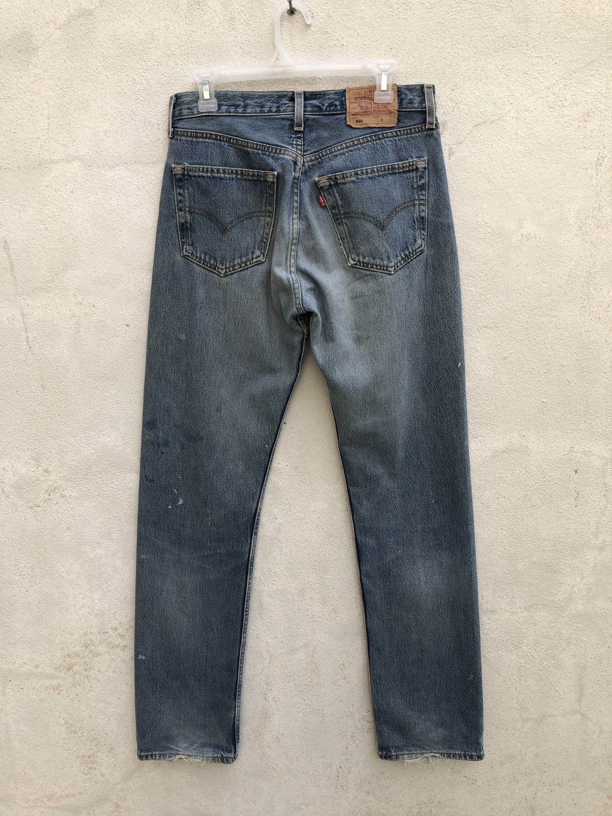 Levi's Vintage 1997 Levi’s 501 Jeans Splattered Paint Denim Size US 30 / EU 46 - 10 Thumbnail