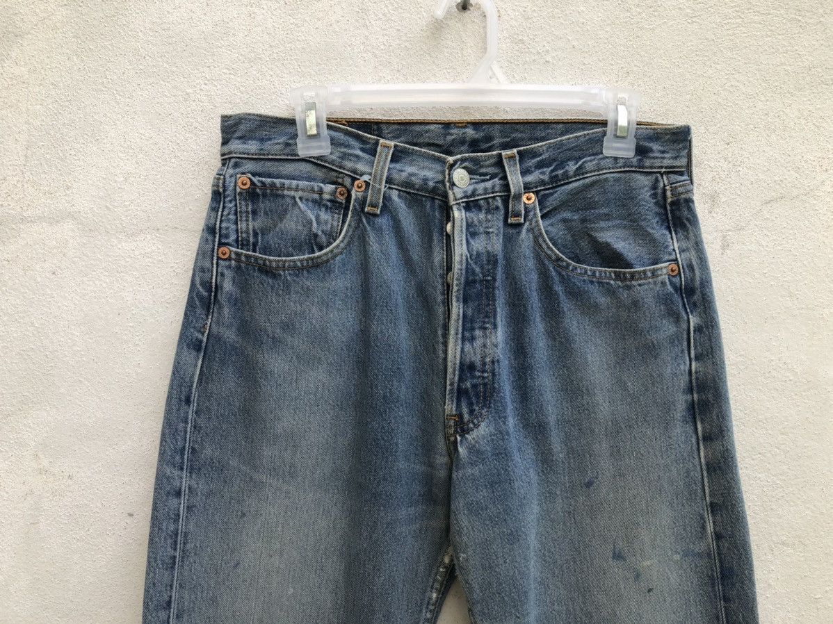 Levi's Vintage 1997 Levi’s 501 Jeans Splattered Paint Denim Size US 30 / EU 46 - 2 Thumbnail