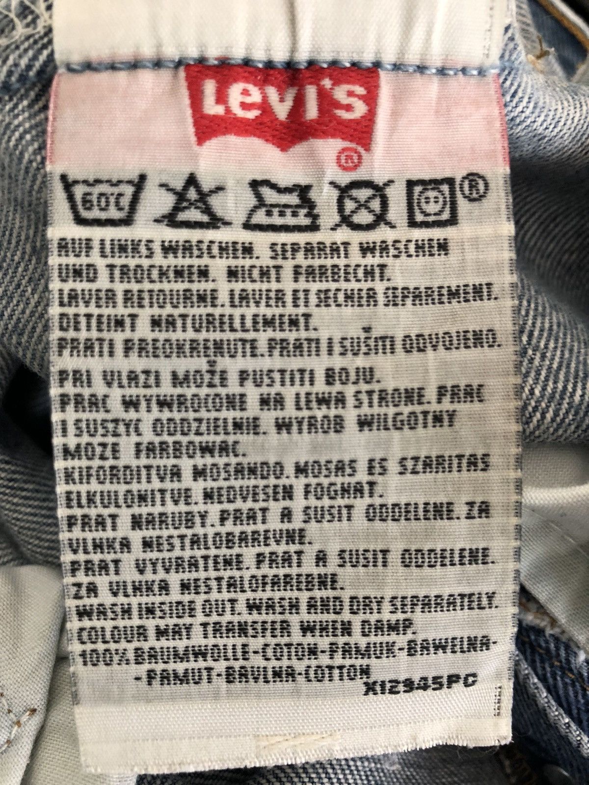 Levi's Vintage 1997 Levi’s 501 Jeans Splattered Paint Denim Size US 30 / EU 46 - 18 Thumbnail