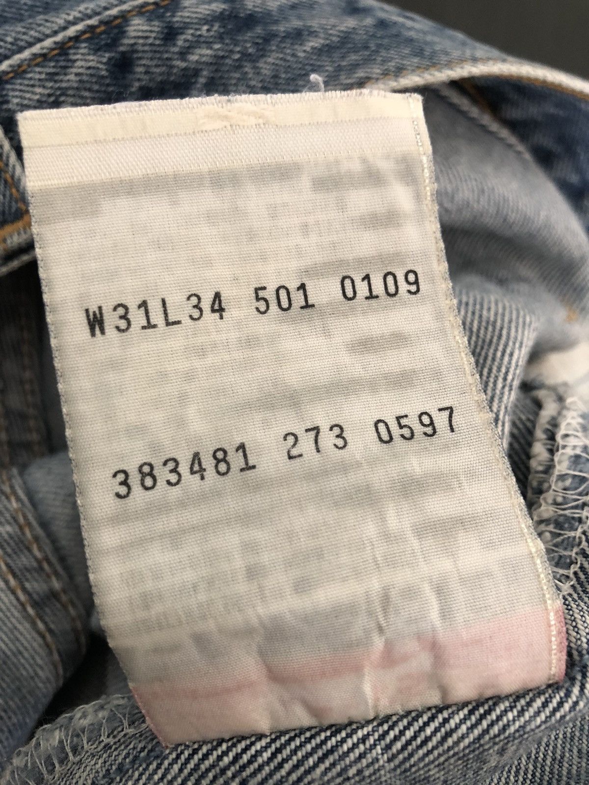 Levi's Vintage 1997 Levi’s 501 Jeans Splattered Paint Denim Size US 30 / EU 46 - 19 Thumbnail