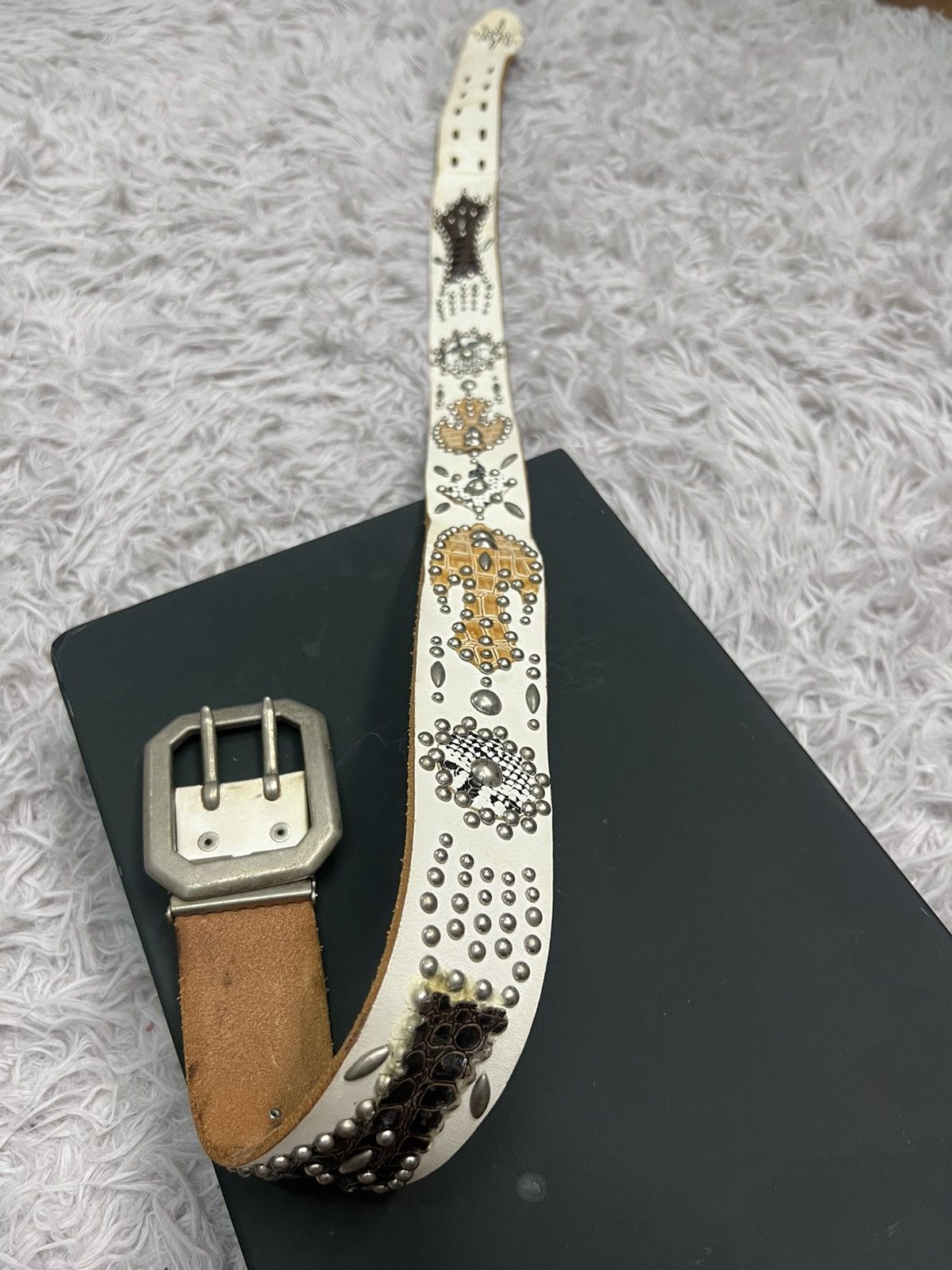 Japanese Brand VINTAGE STUDDED BELT Size 34 - 7 Thumbnail