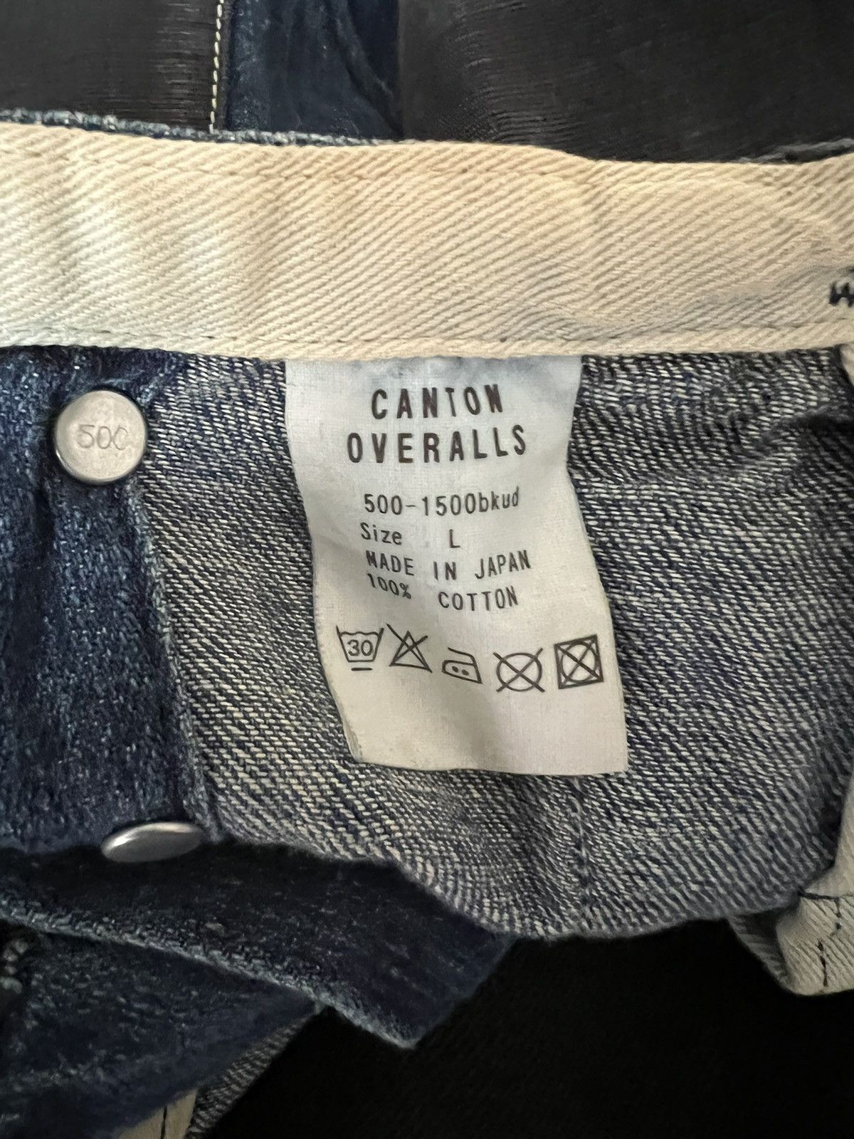 Vintage Canton Overalls Tokyo Double Knee Selvedge Denim Jeans Size US 32 / EU 48 - 19 Thumbnail