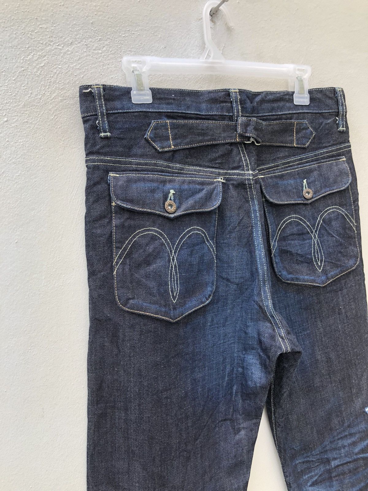 Schlussel GLAMB Tokyo Distressed 6 Pocket Denim Jeans Size US 32 / EU 48 - 15 Thumbnail
