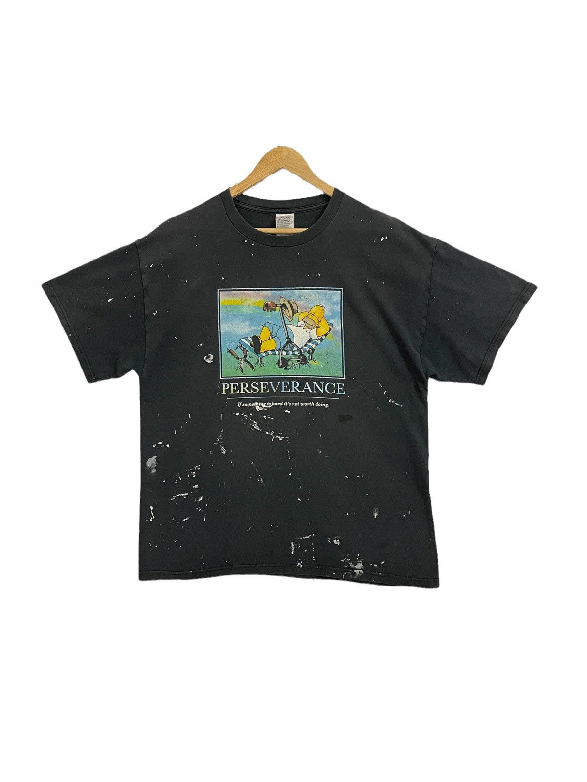 Vintage vintage perseverange tshirt bart simpsons graphic tees Size US L / EU 52-54 / 3 - 2 Thumbnail