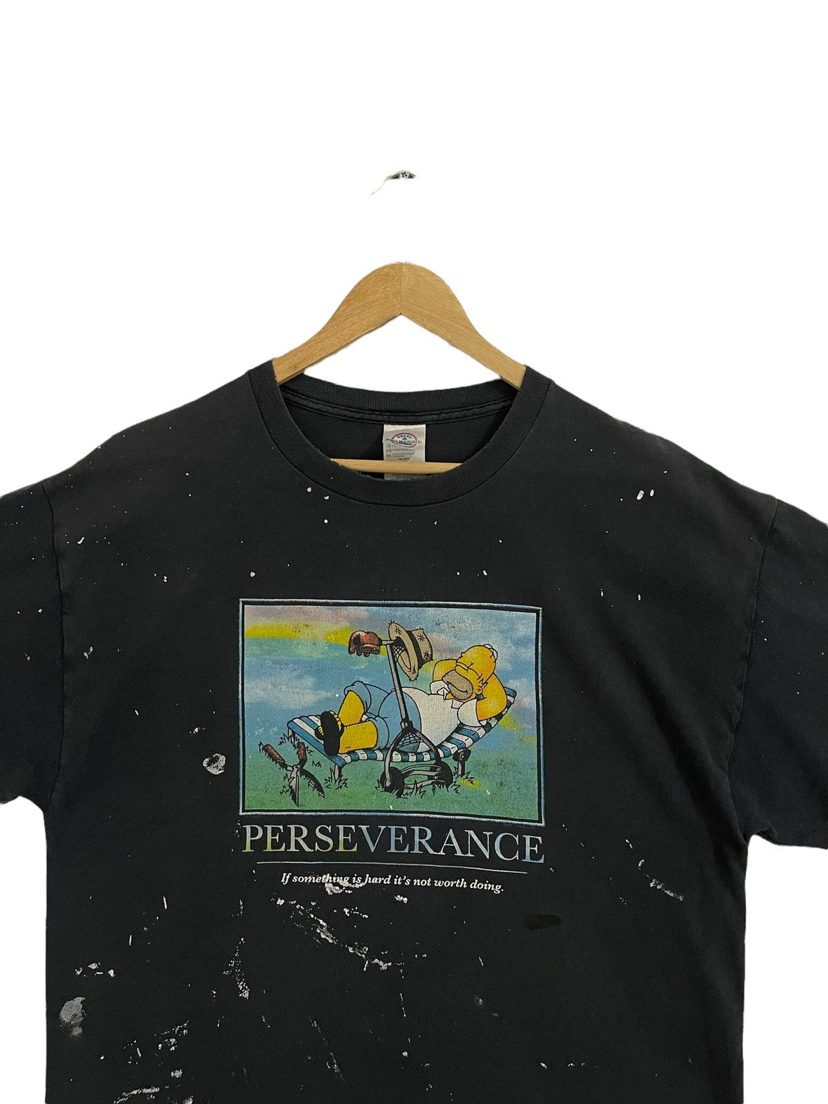 Vintage vintage perseverange tshirt bart simpsons graphic tees Size US L / EU 52-54 / 3 - 4 Thumbnail
