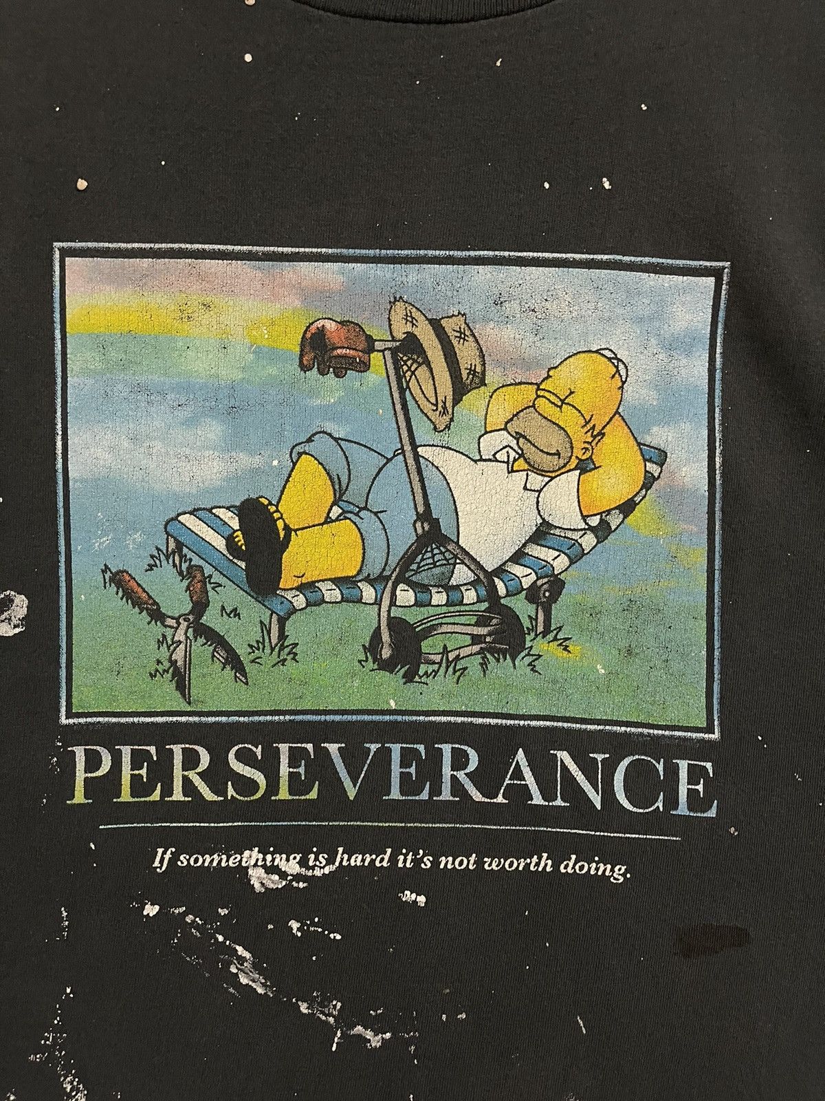 Vintage vintage perseverange tshirt bart simpsons graphic tees Size US L / EU 52-54 / 3 - 8 Thumbnail