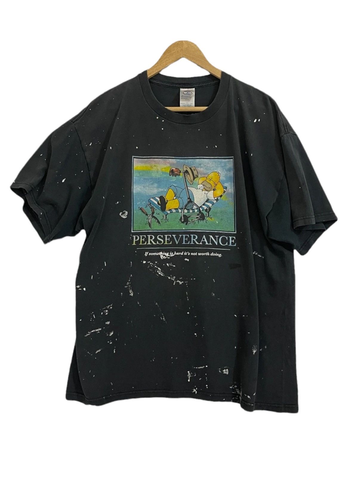 Vintage vintage perseverange tshirt bart simpsons graphic tees Size US L / EU 52-54 / 3 - 1 Thumbnail