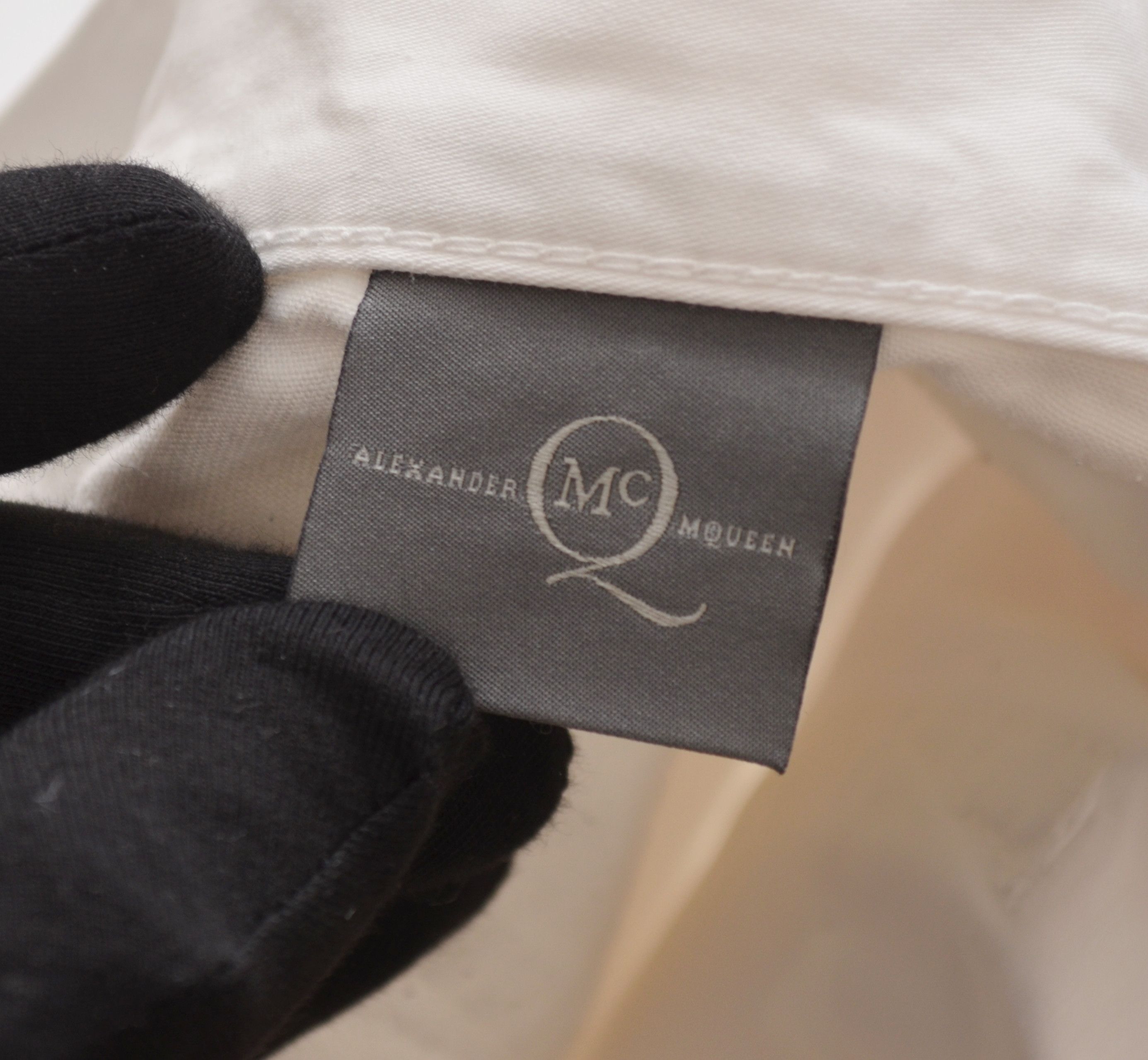 Alexander McQueen Alexander Mcqueen MCQ Embroided Pocket Logo White Jeans Size US 32 / EU 48 - 10 Thumbnail