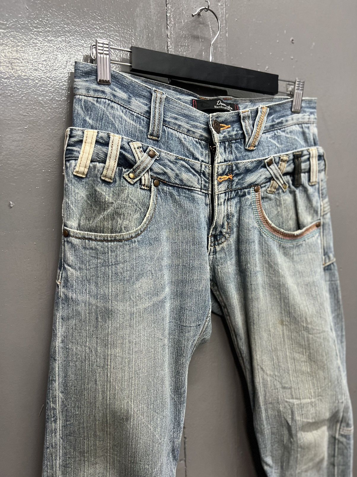 Japanese Brand DOMINATED HANDCRAFTED JEANS DOUBLEWAIST JEANS SIZE 30 Size US 30 / EU 46 - 2 Thumbnail
