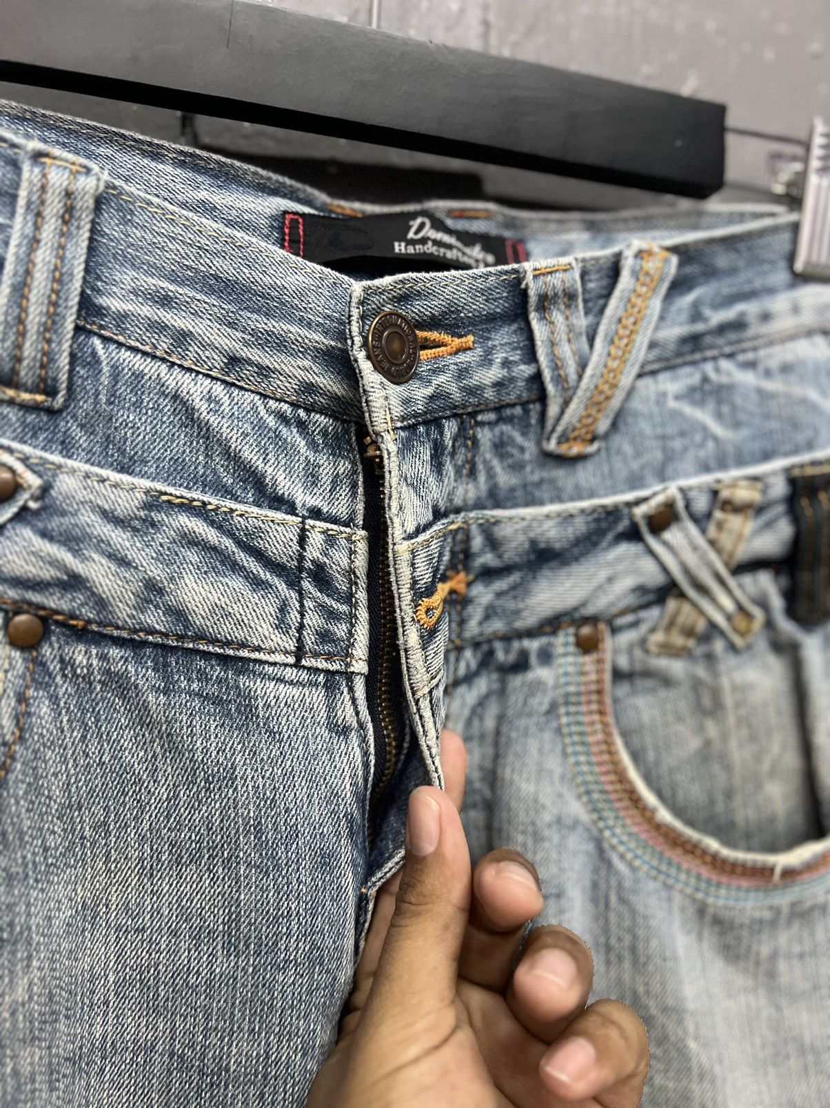 Japanese Brand DOMINATED HANDCRAFTED JEANS DOUBLEWAIST JEANS SIZE 30 Size US 30 / EU 46 - 5 Thumbnail