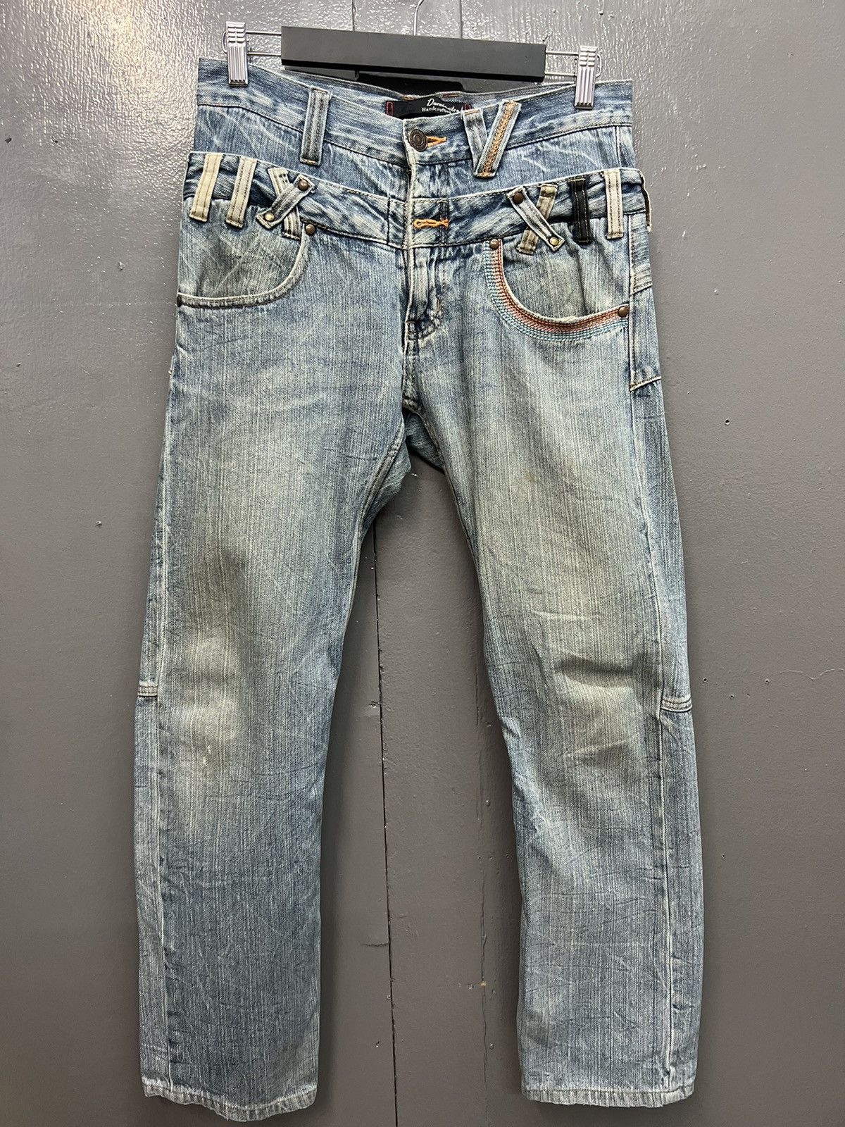 Japanese Brand DOMINATED HANDCRAFTED JEANS DOUBLEWAIST JEANS SIZE 30 Size US 30 / EU 46 - 1 Thumbnail