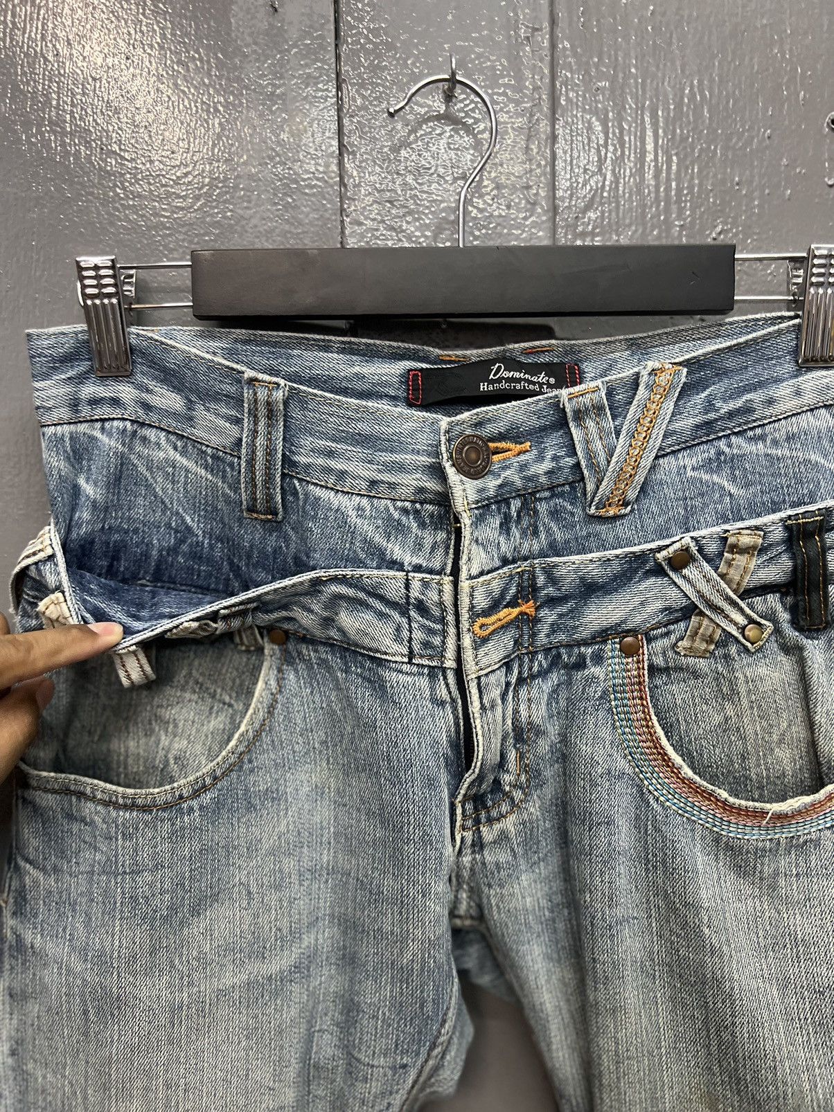 Japanese Brand DOMINATED HANDCRAFTED JEANS DOUBLEWAIST JEANS SIZE 30 Size US 30 / EU 46 - 6 Thumbnail